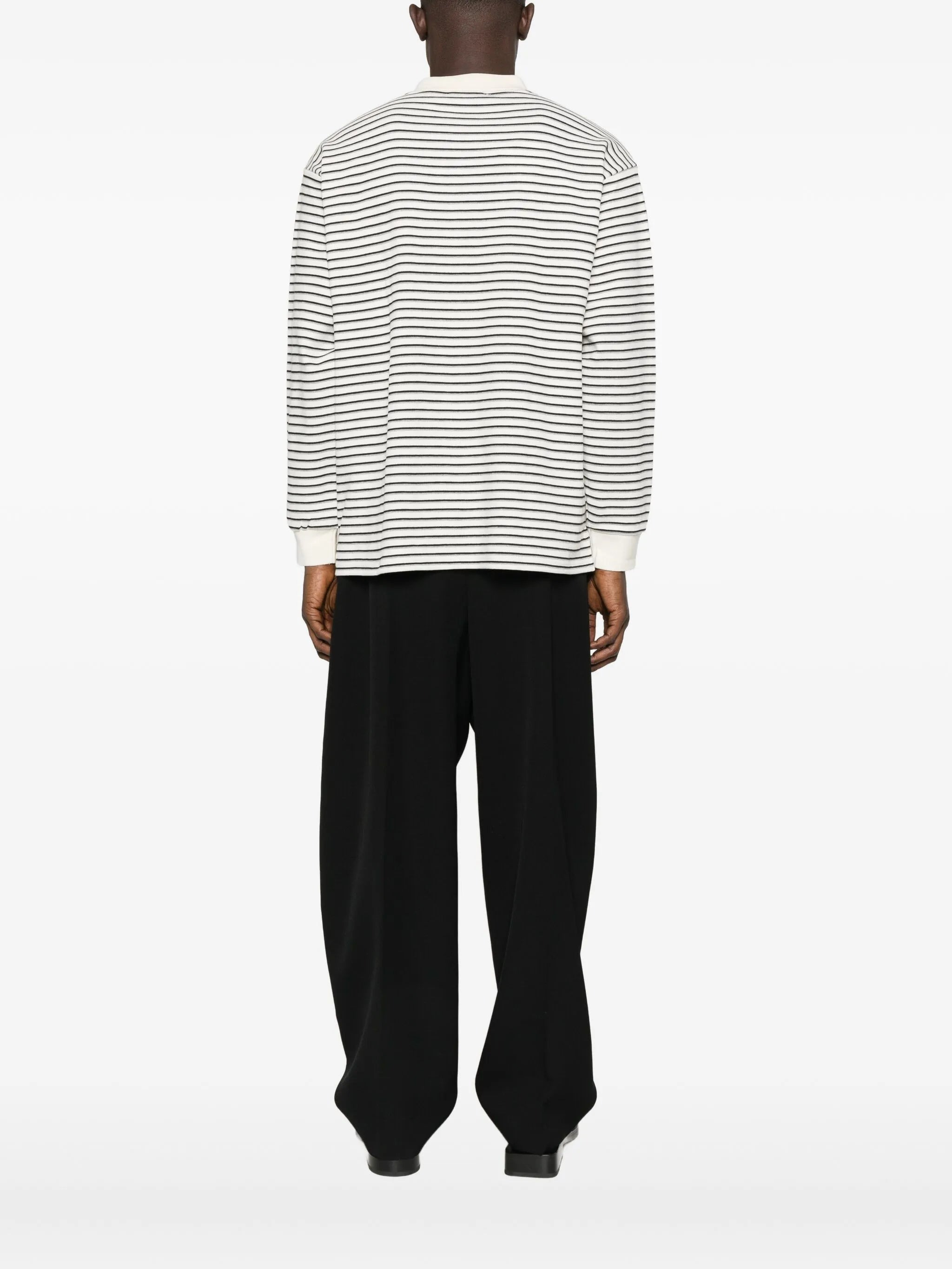 Dunst Striped Long-sleeve Polo Shirt - 2