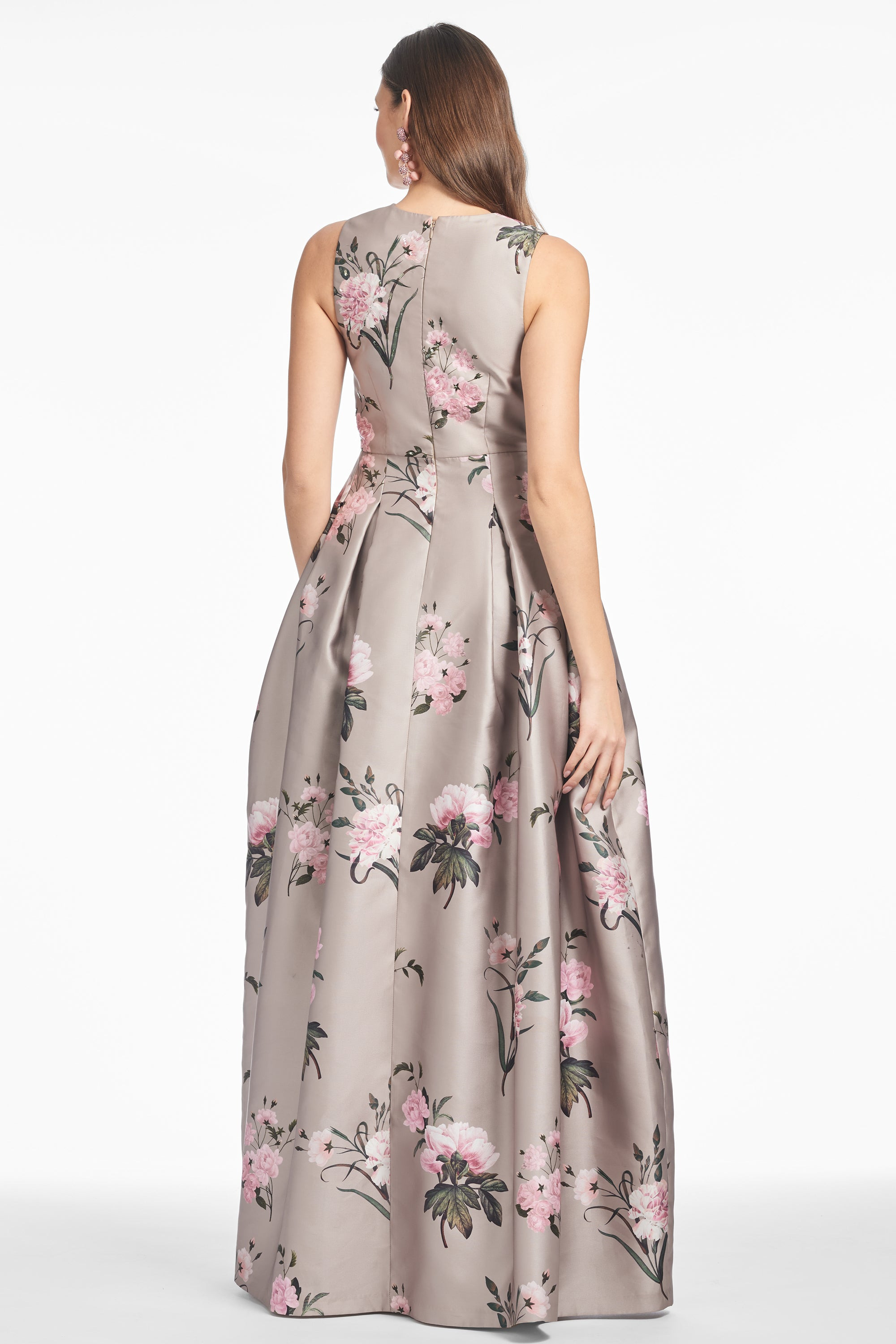 EMBELLISHED BROOKE GOWN - PEWTER ENGLISH ROSE - 5
