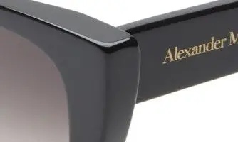 54mm Gradient Cat Eye Sunglasses in Black/Grey Gradient - 5