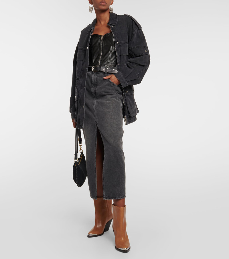 Isabel Marant Ladel leather ankle boots outlook