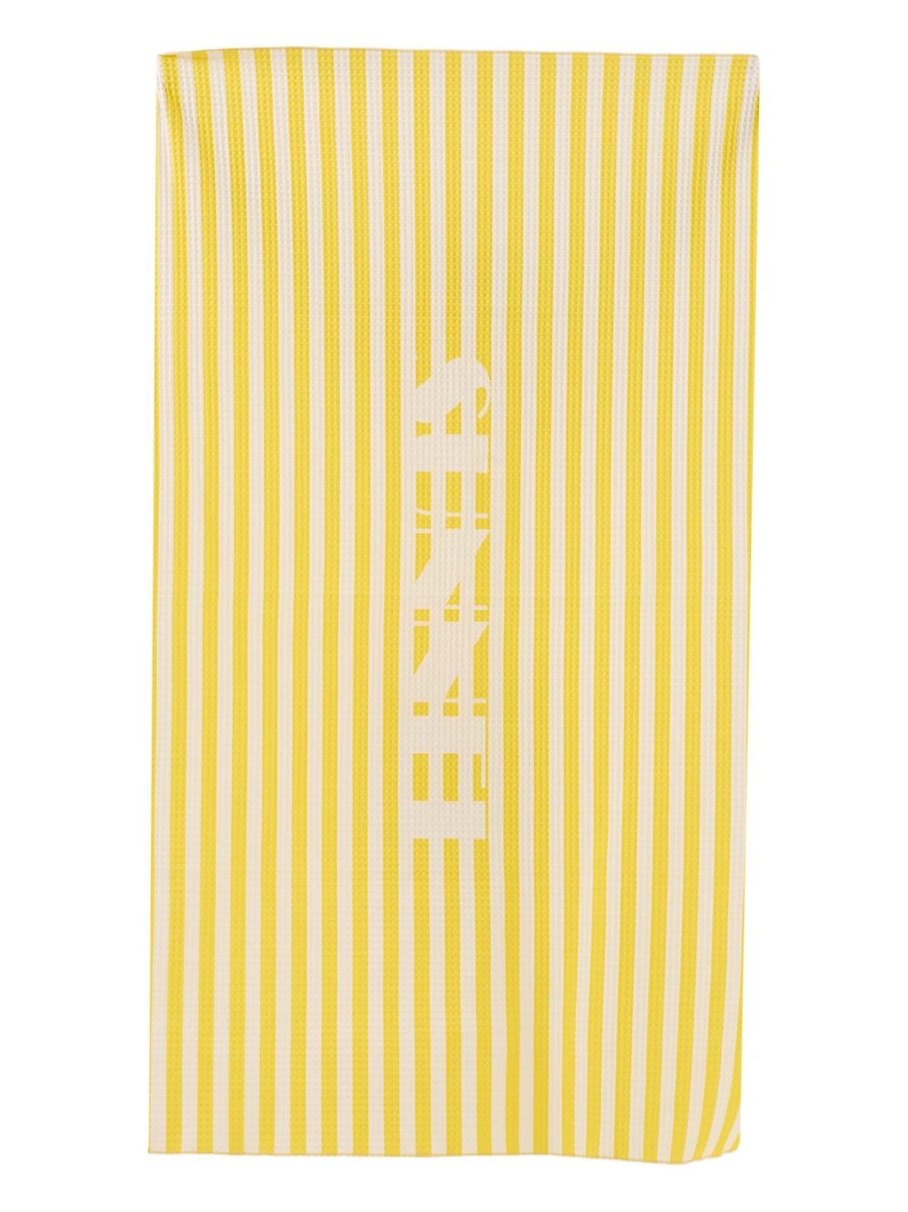 striped waffle-weave towel - 2