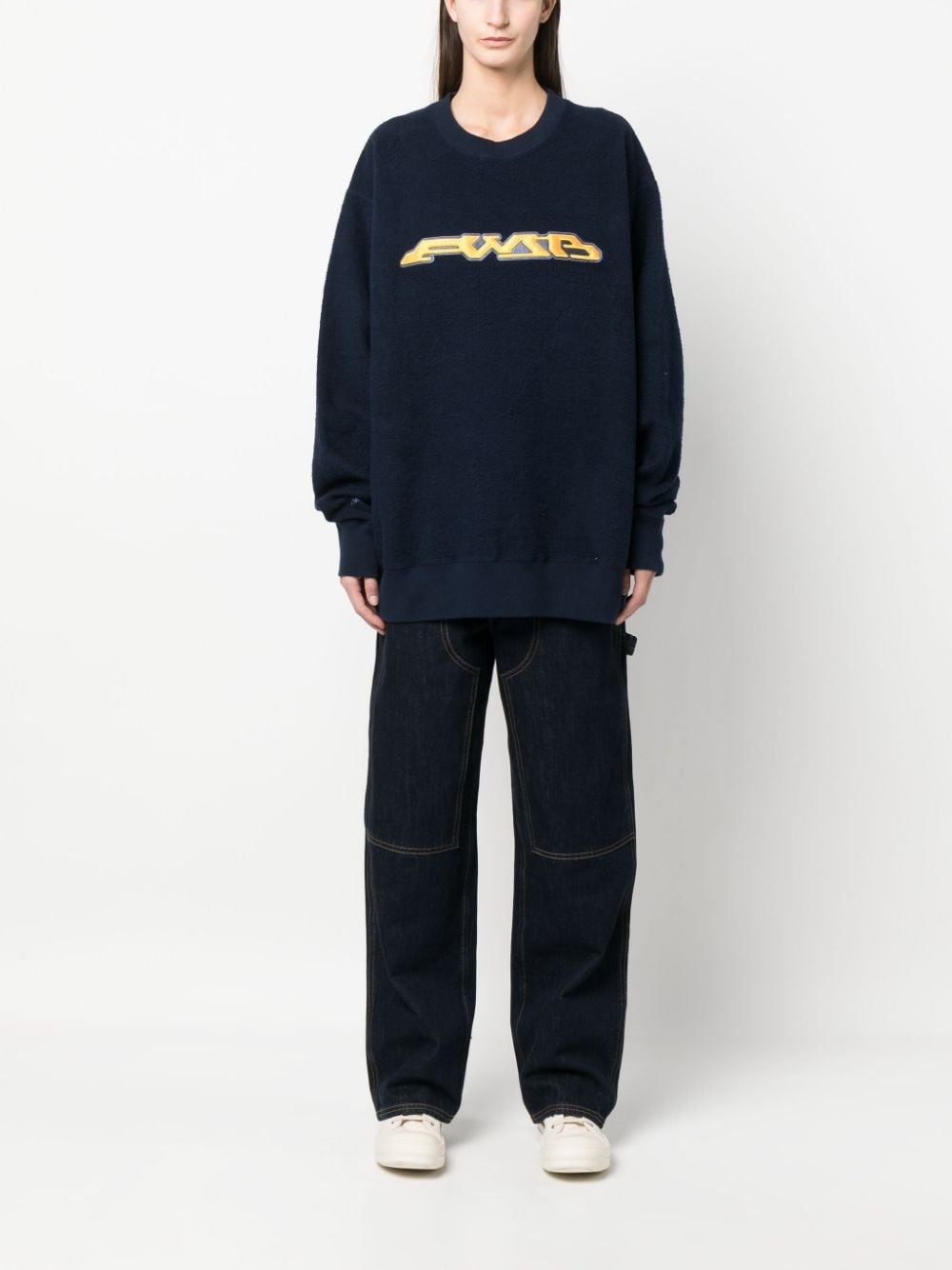 graphic-print long sleeves sweatshirt - 2