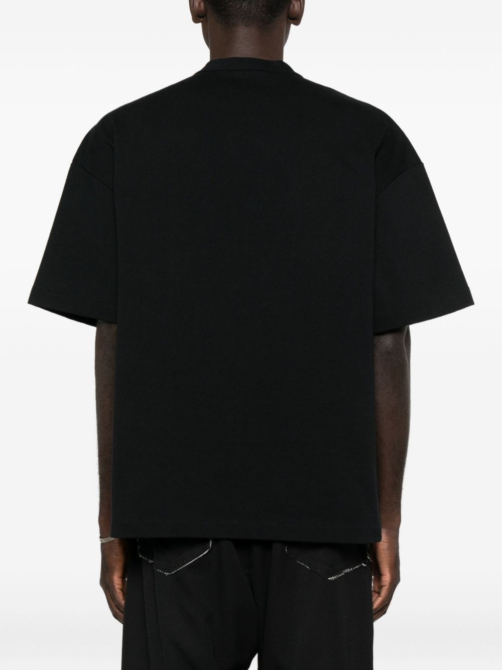 eyelet-detail T-shirt - 3