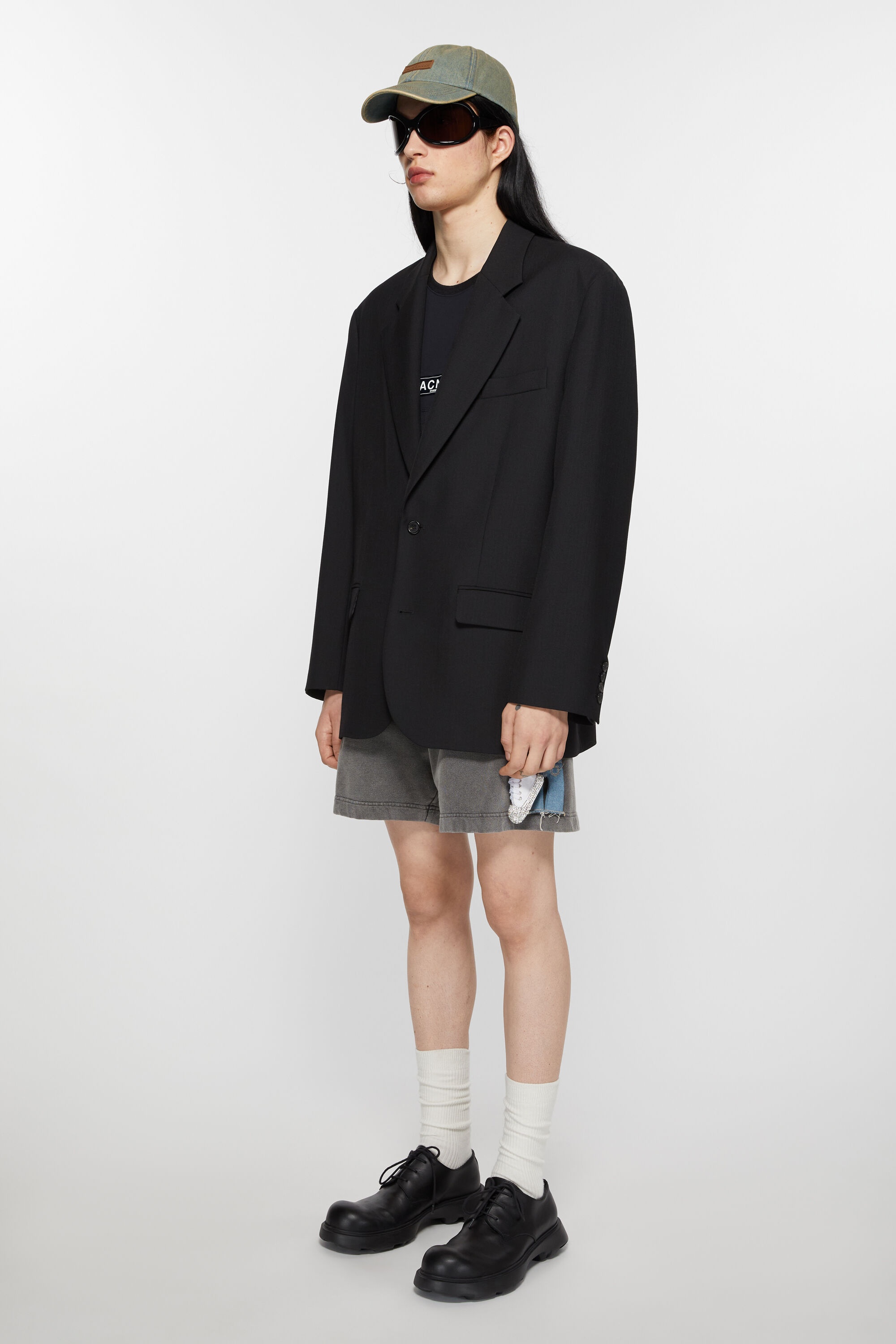 Relaxed fit suit jacket - Black - 3