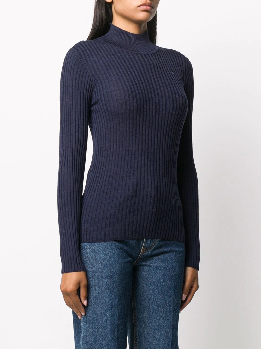 fitted high neck jumper - 3