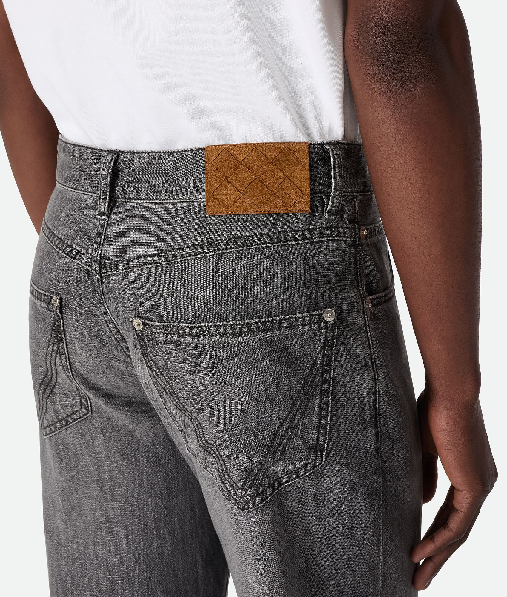 Vintage Black Straight Jeans - 5