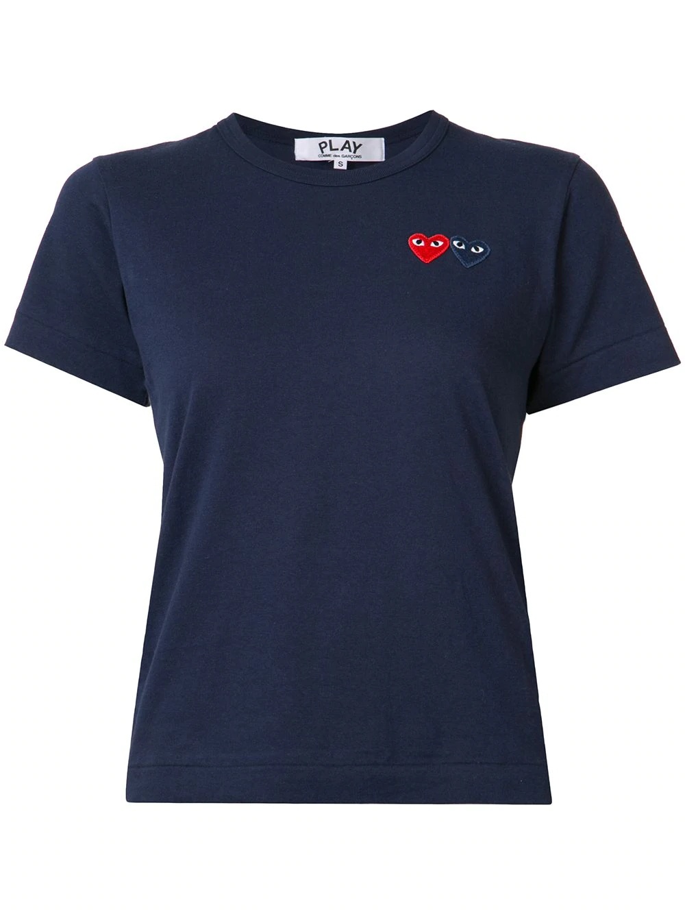 embroidered heart T-shirt - 1