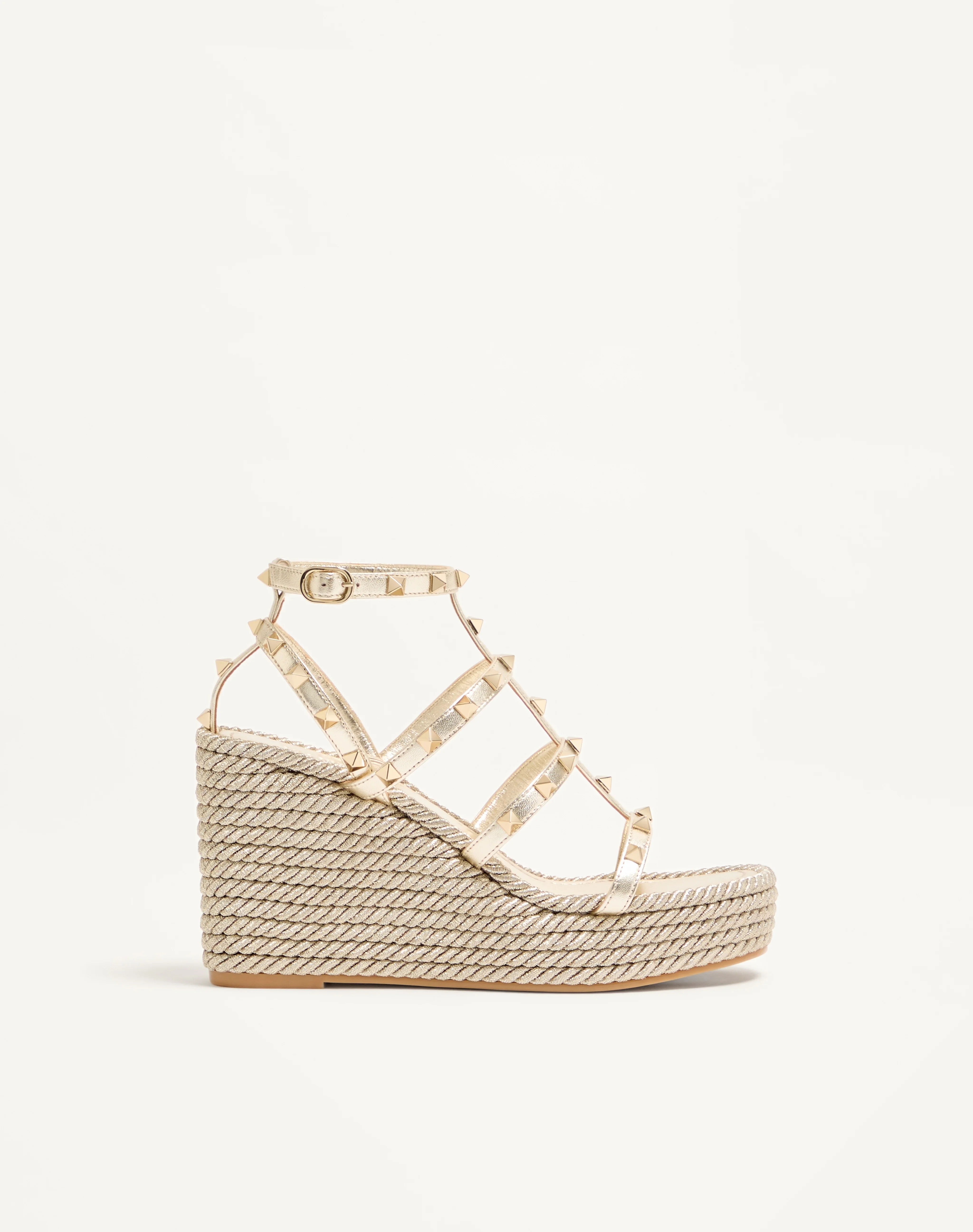 ROCKSTUD LAMINATED NAPPA WEDGE SANDAL 95 MM - 1