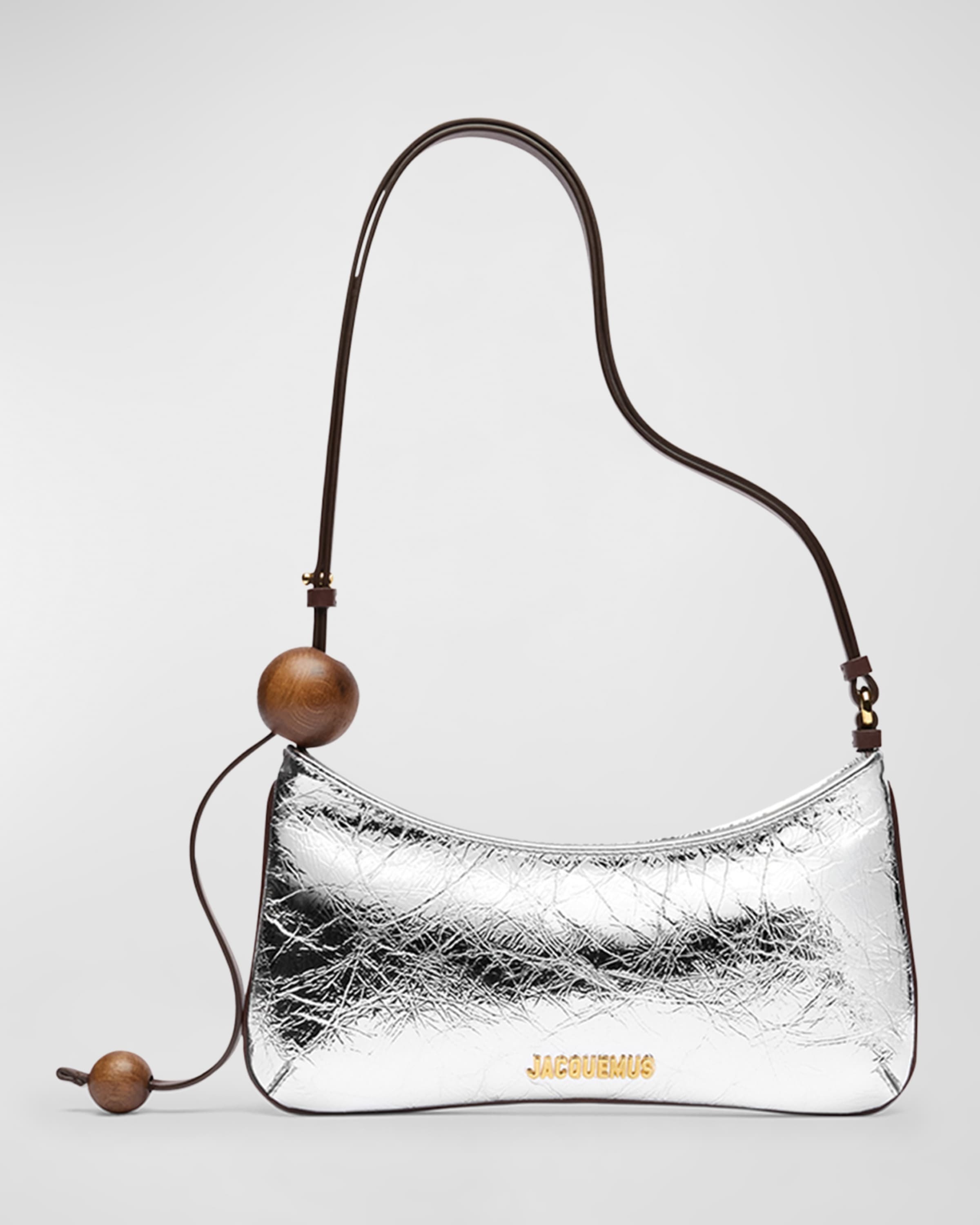 Le Bisou Perle Metallic Leather Shoulder Bag - 1