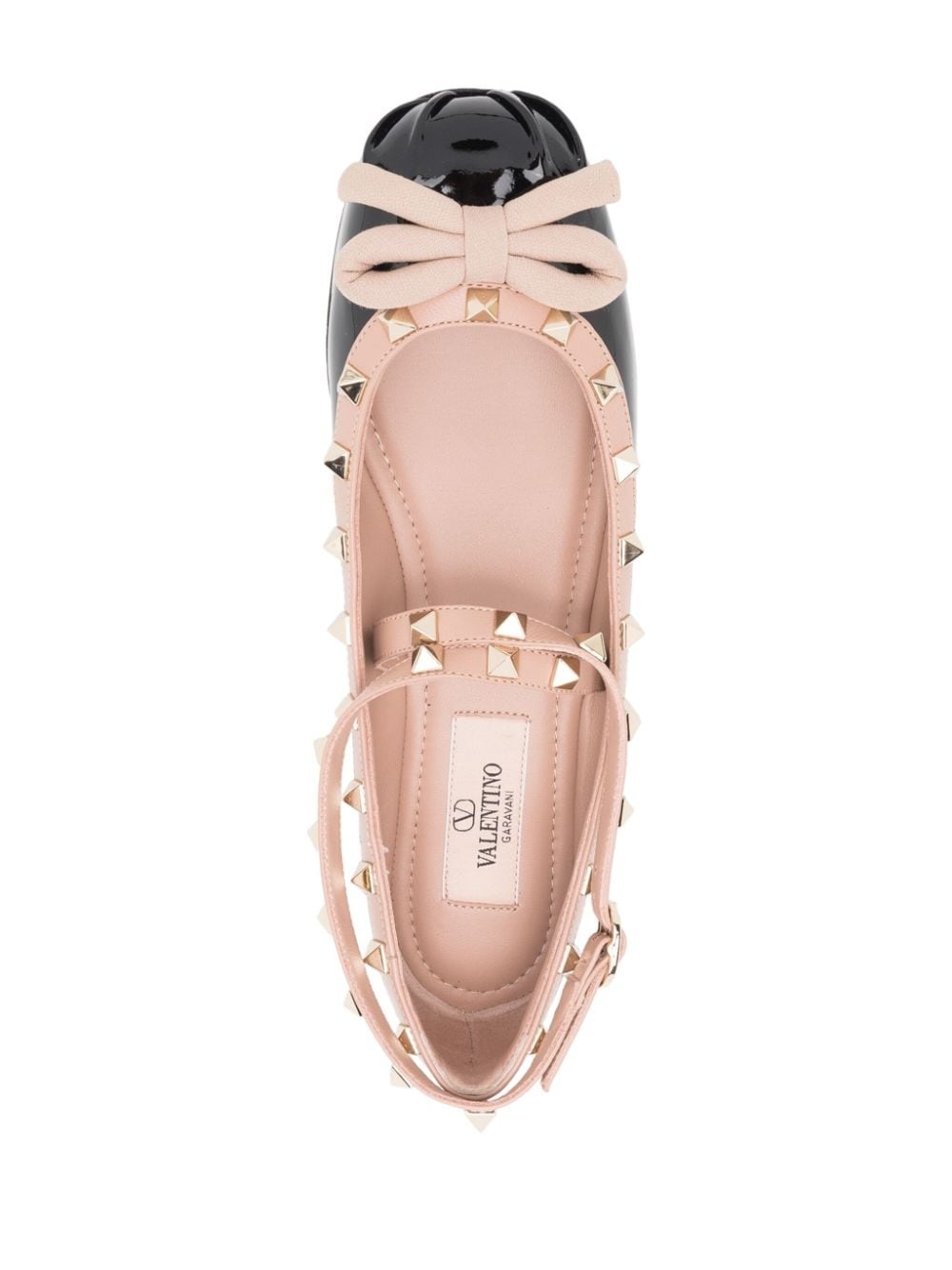 Rockstud patent leather ballet flats - 4