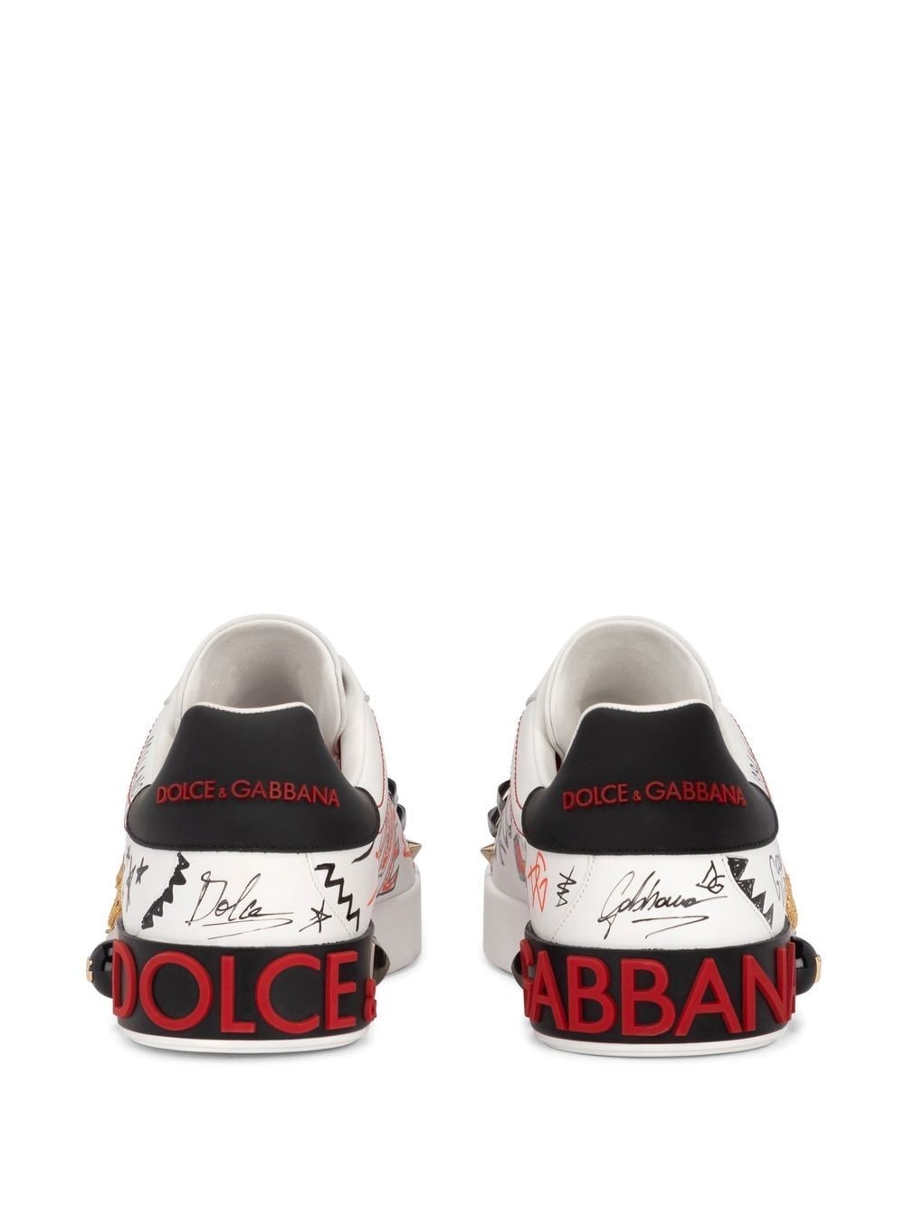 lace-up low-top sneakers - 3