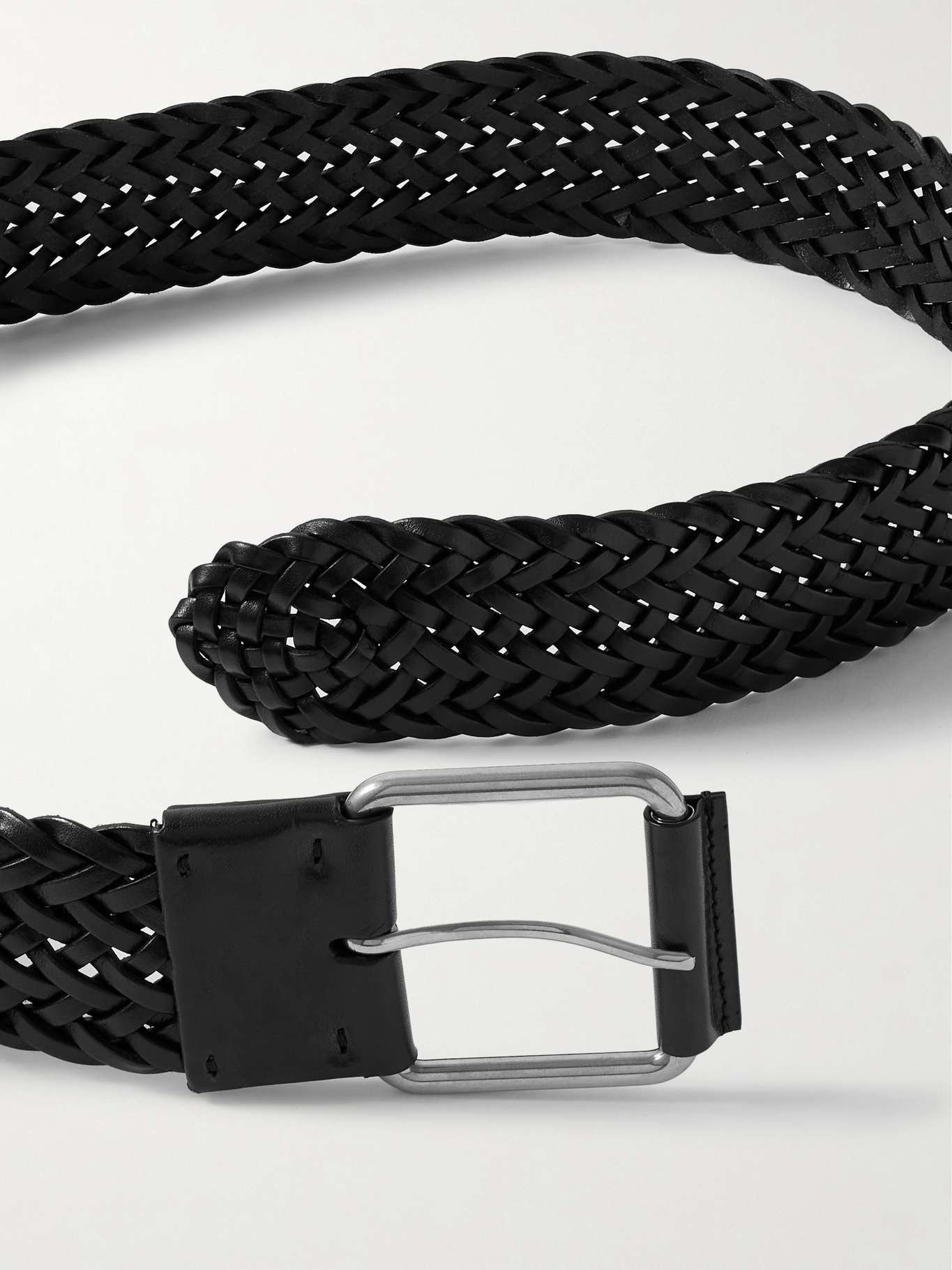 Woven leather belt - 3