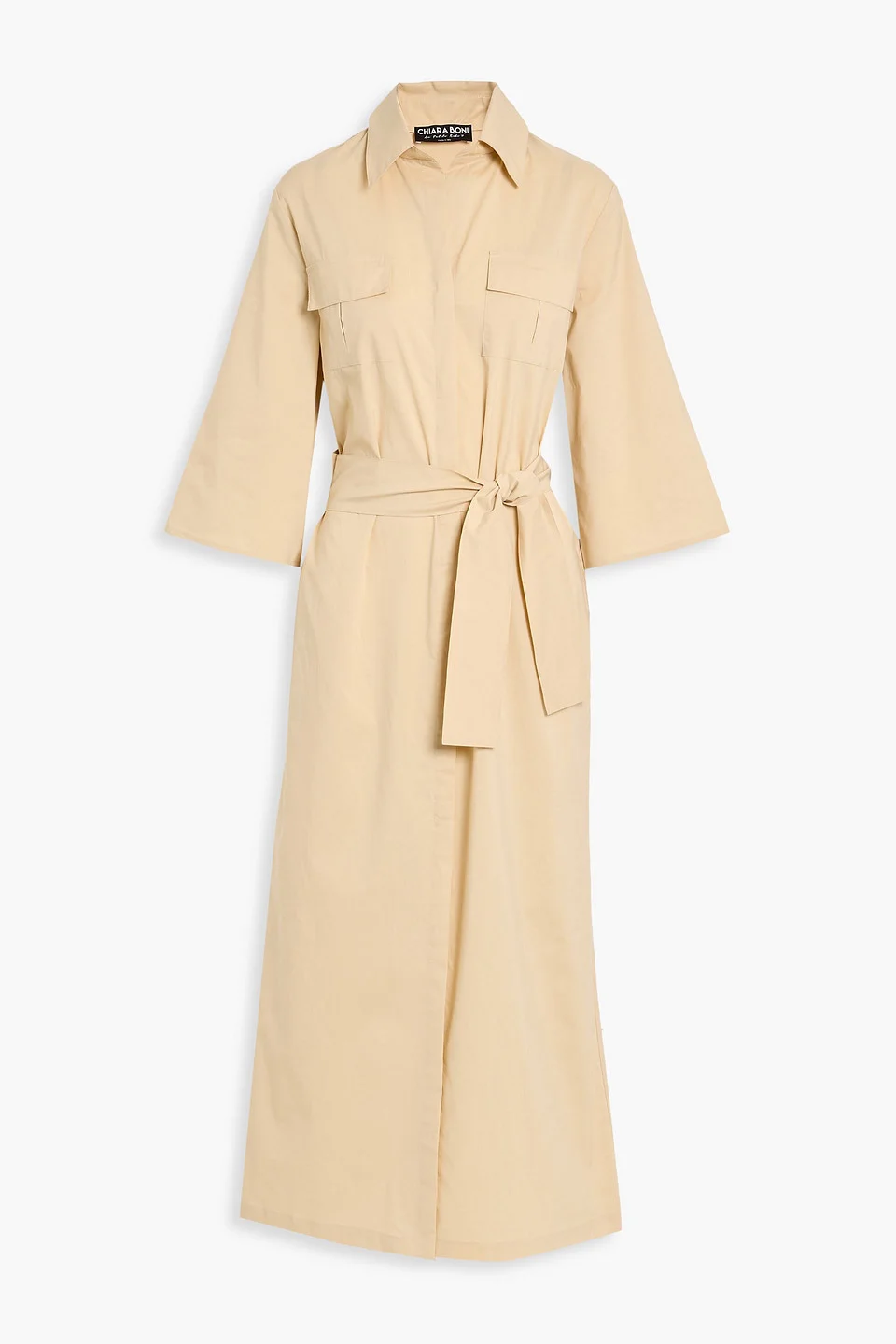 Erdid cotton-blend poplin maxi shirt dress - 1