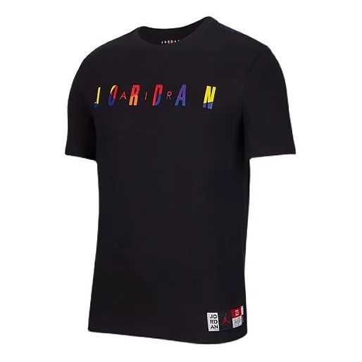 Air Jordan Casual Sports Round Neck Short Sleeve Black DA6768-010 - 1