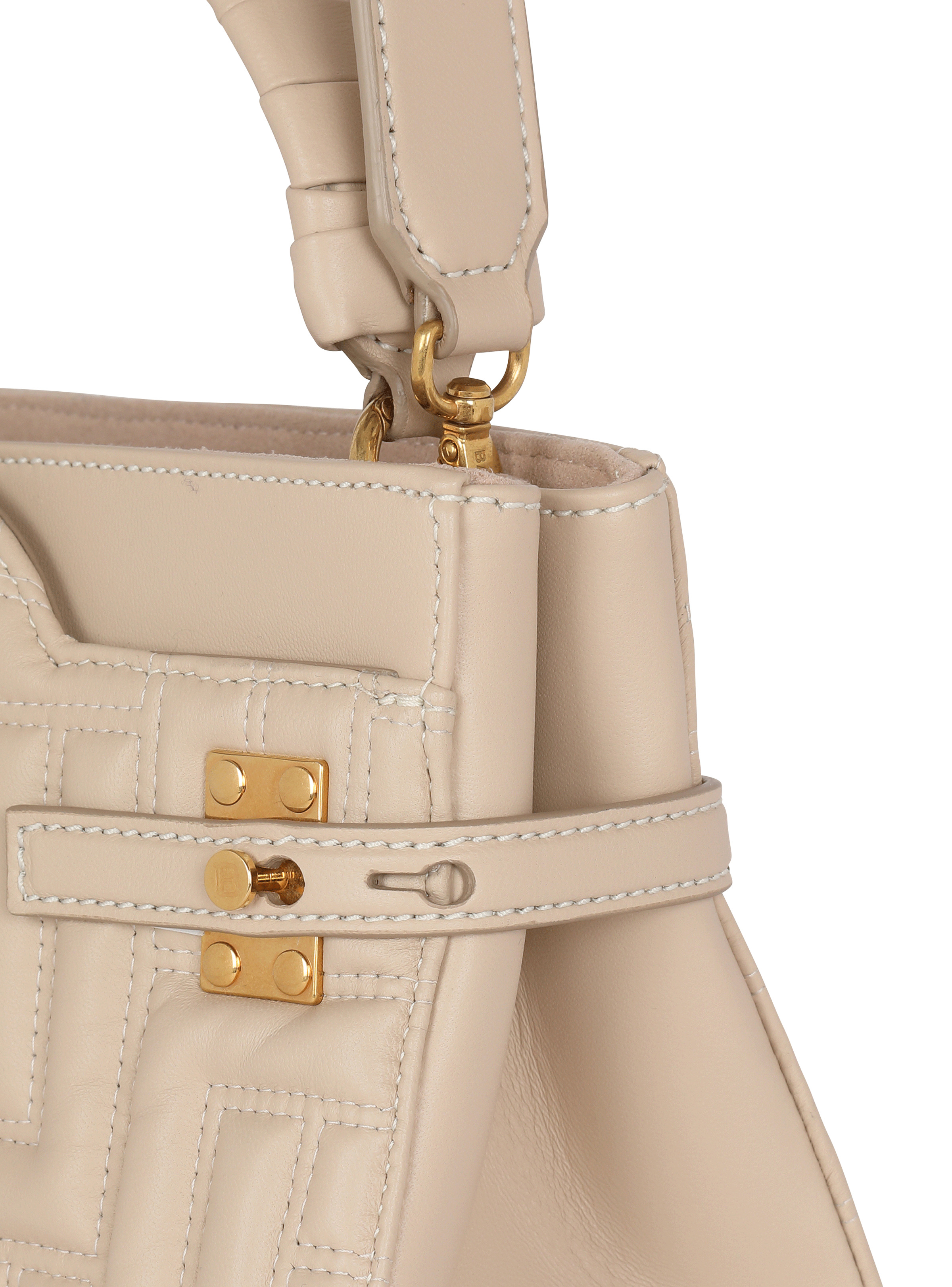 B-Buzz 22 Top Handle bag in monogram quilted leather - 6