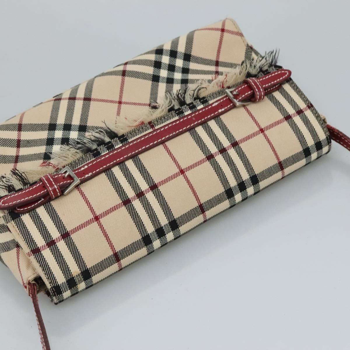 Burberry Nova Check Blue Label Shoulder Bag Canvas Beige - 6