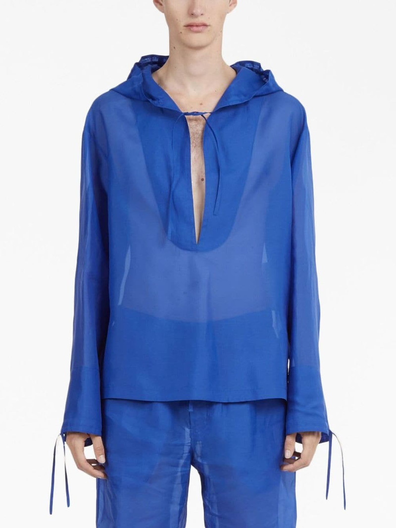 hooded organza blouse 3