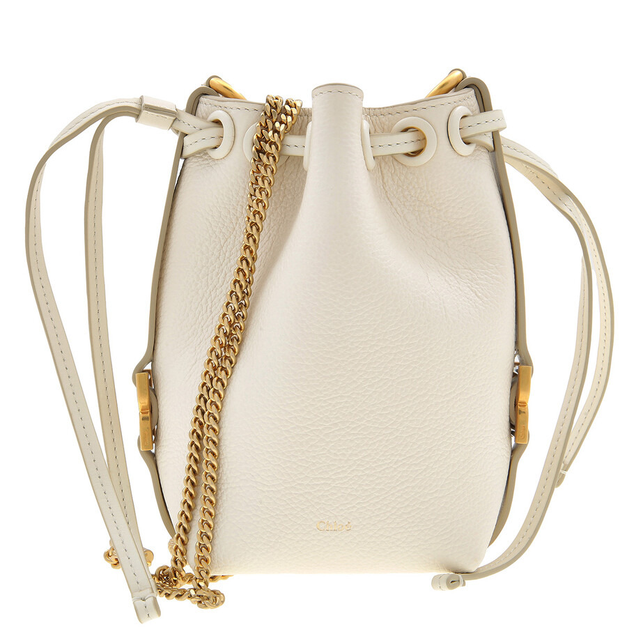 Chloe Marcie Grained Leather Micro Bucket Bag - 1