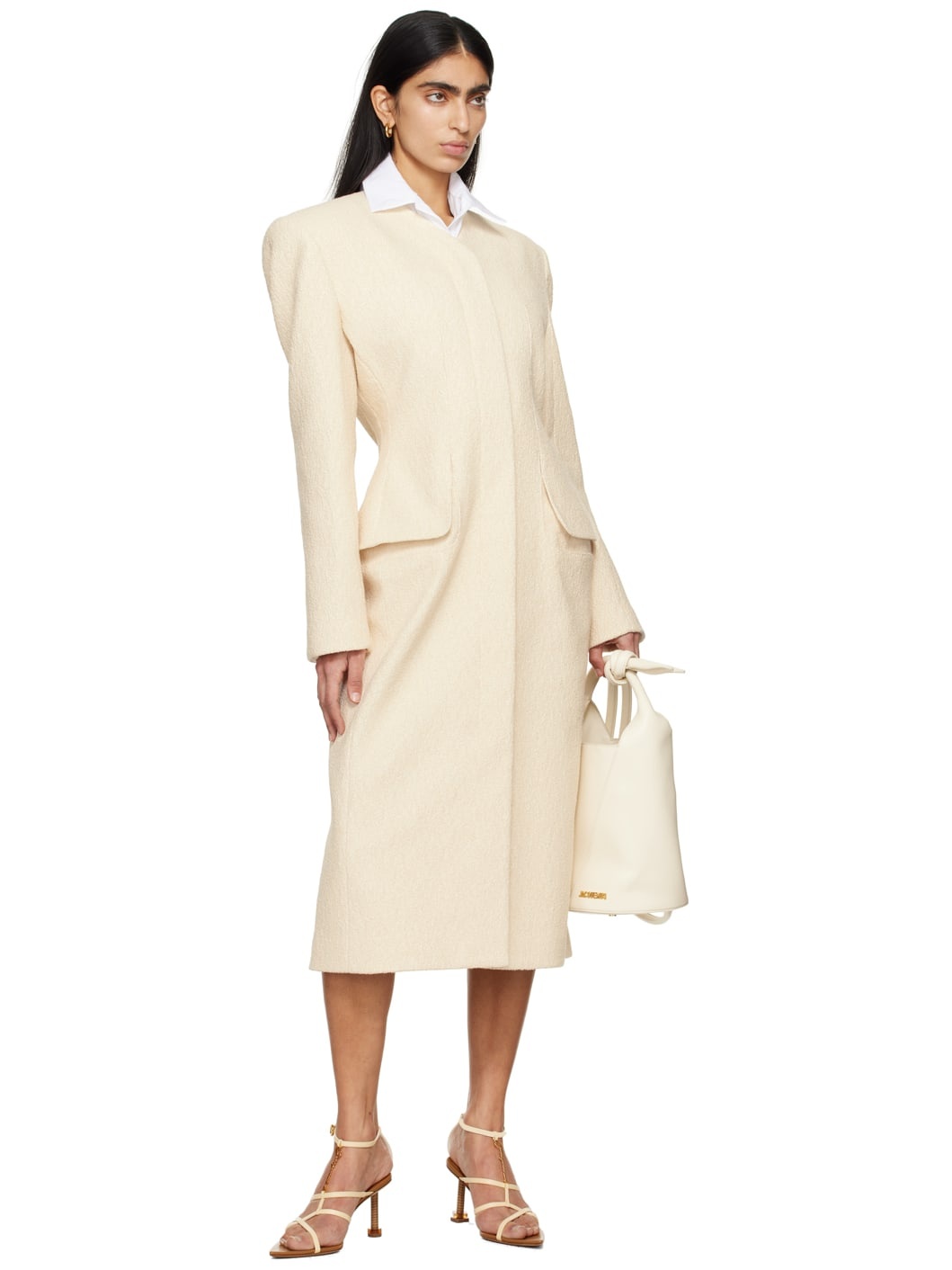 Off-White Les Sculptures 'Le manteau Cubo' Coat - 5