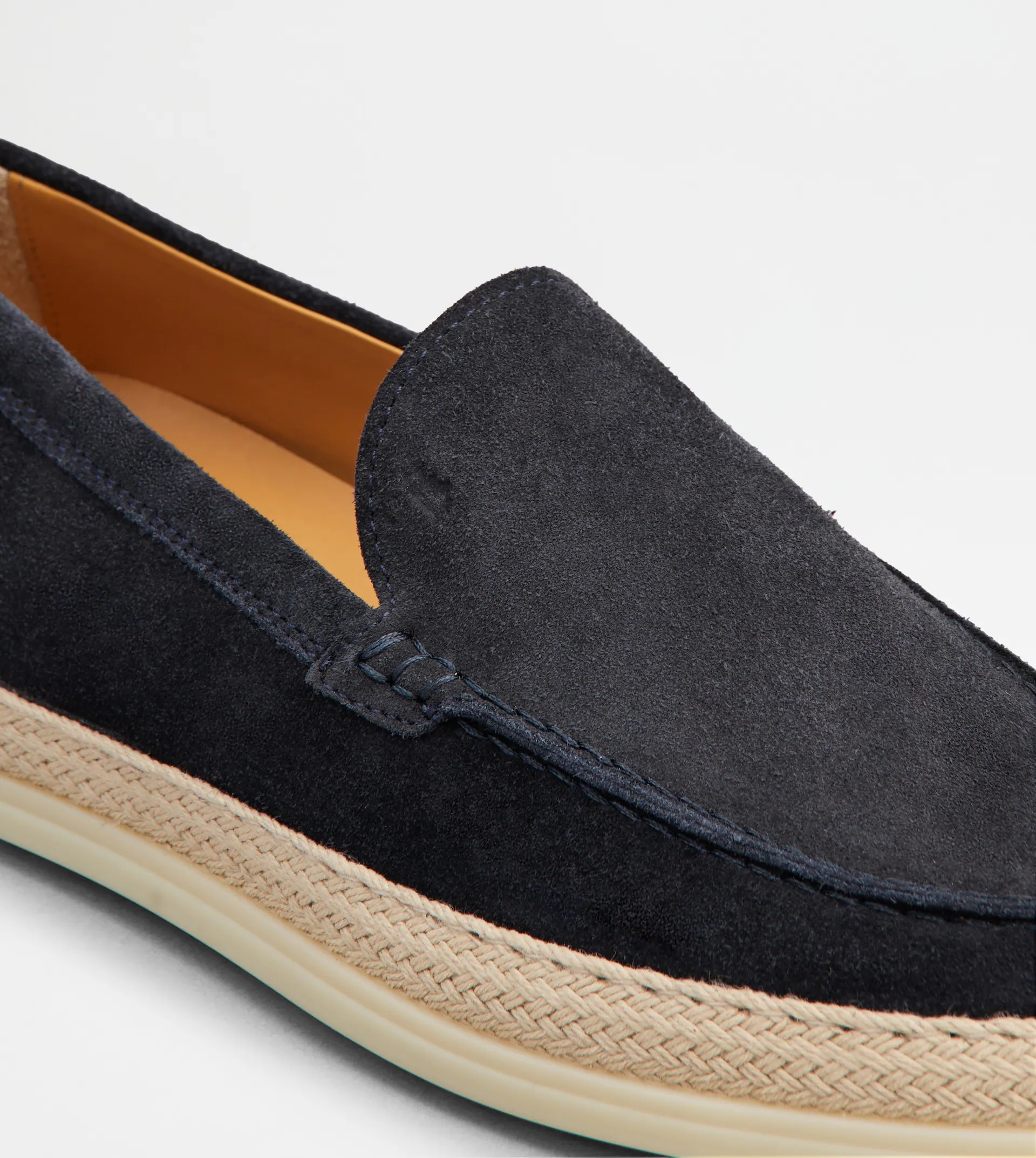 SLIPPER LOAFERS IN SUEDE - BLUE - 5
