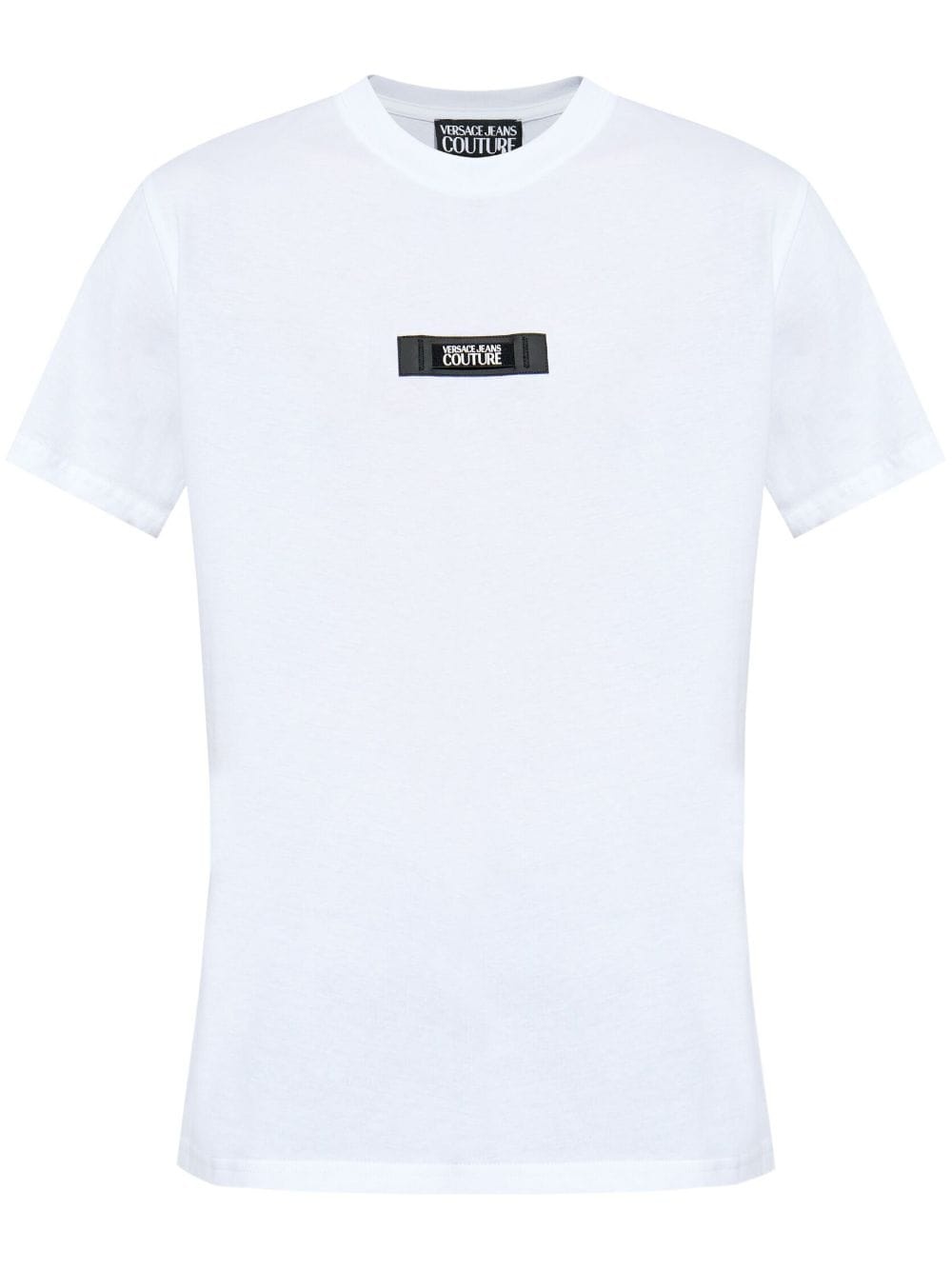 logo-patch cotton T-shirt - 1