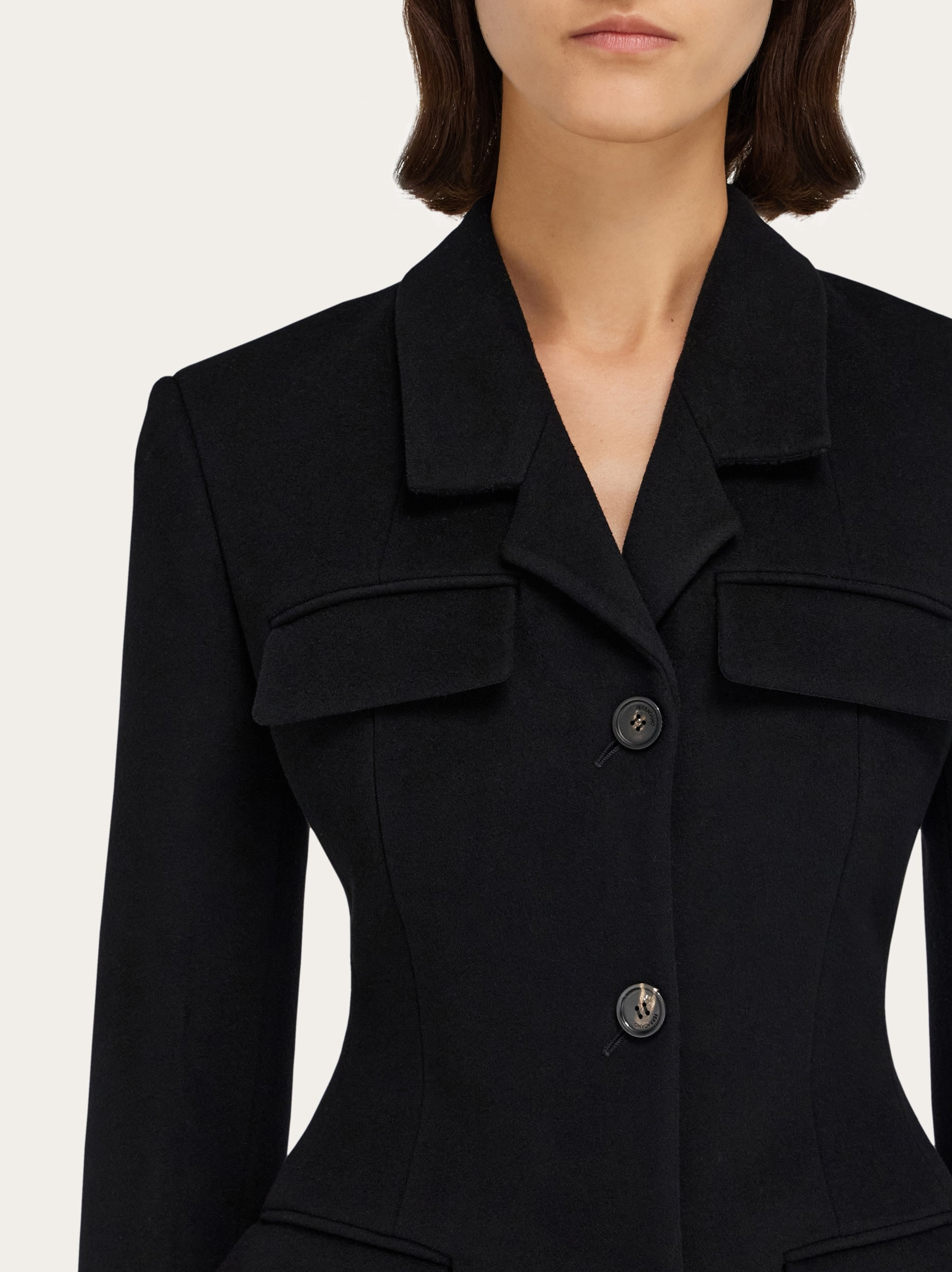 Fitted single breasted coat - 4