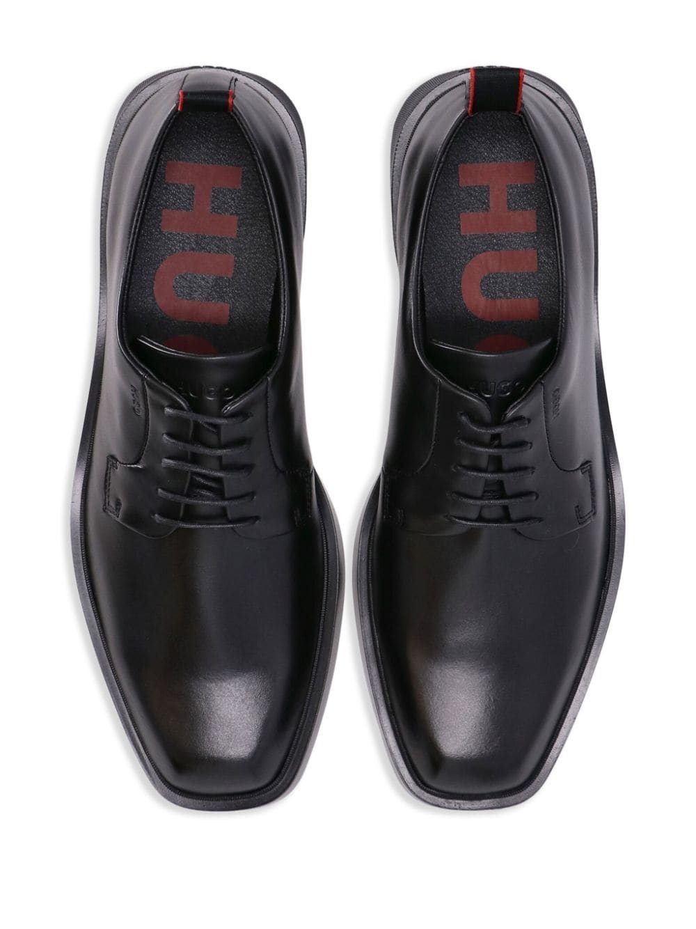 logo-debossed leather monk shoes - 4