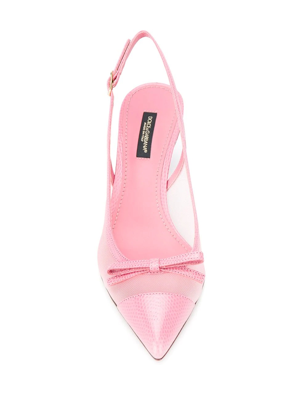 mesh slingback pumps - 4