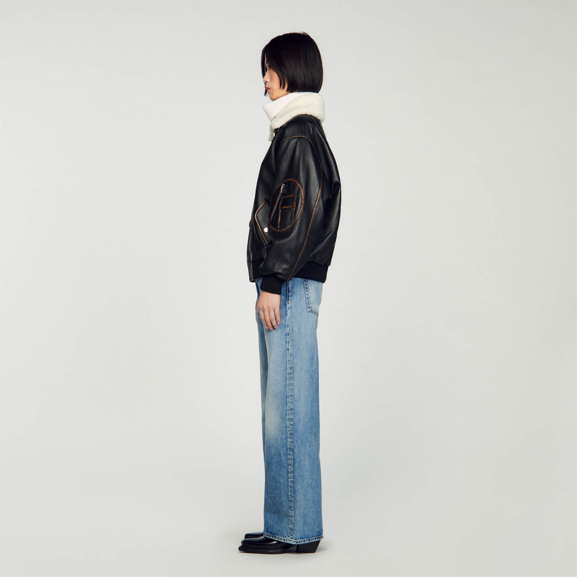 LEATHER BOMBER JACKET - 7