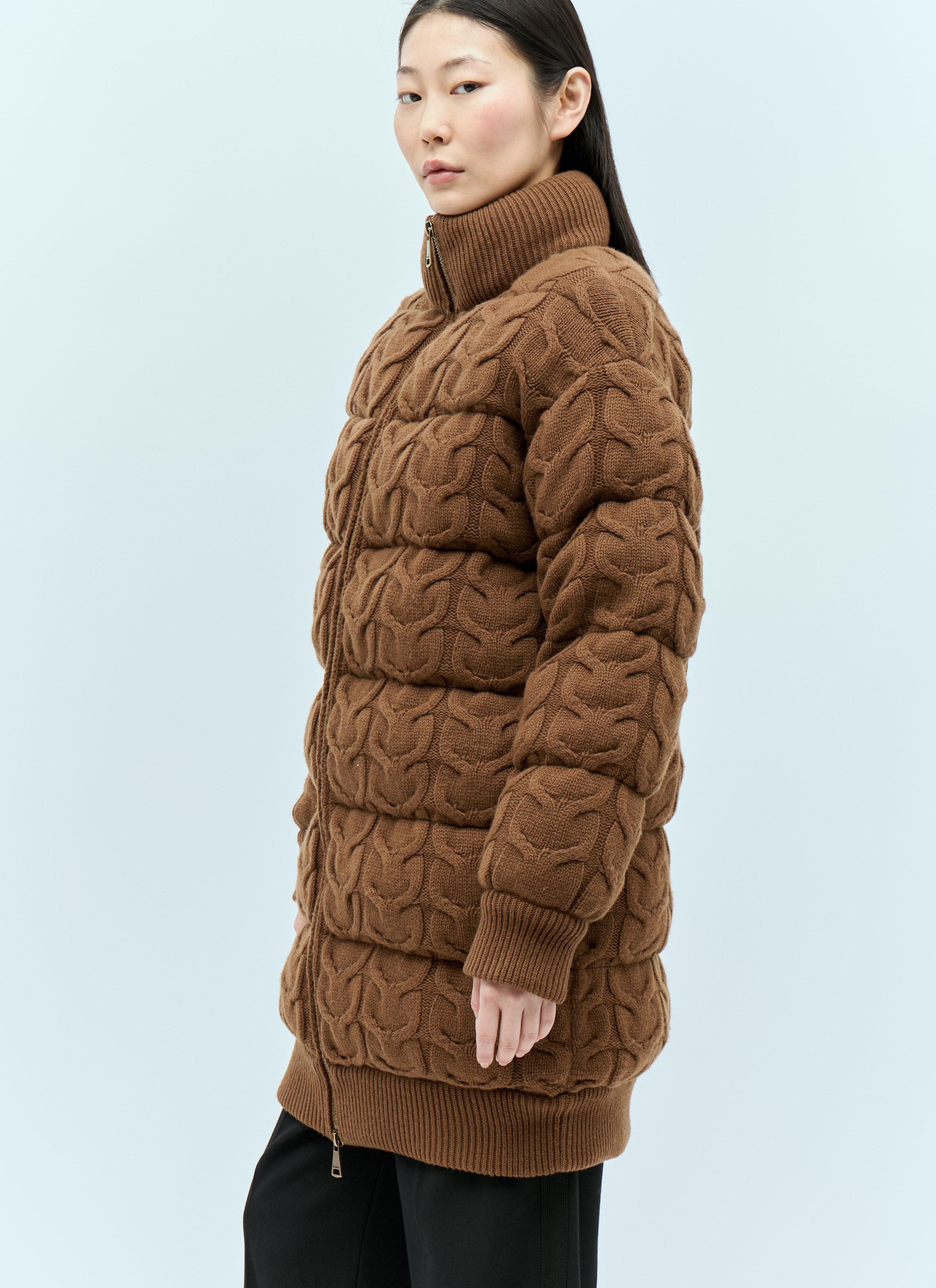 Max Mara Women Wool And Cashmere Down Jacket - 4