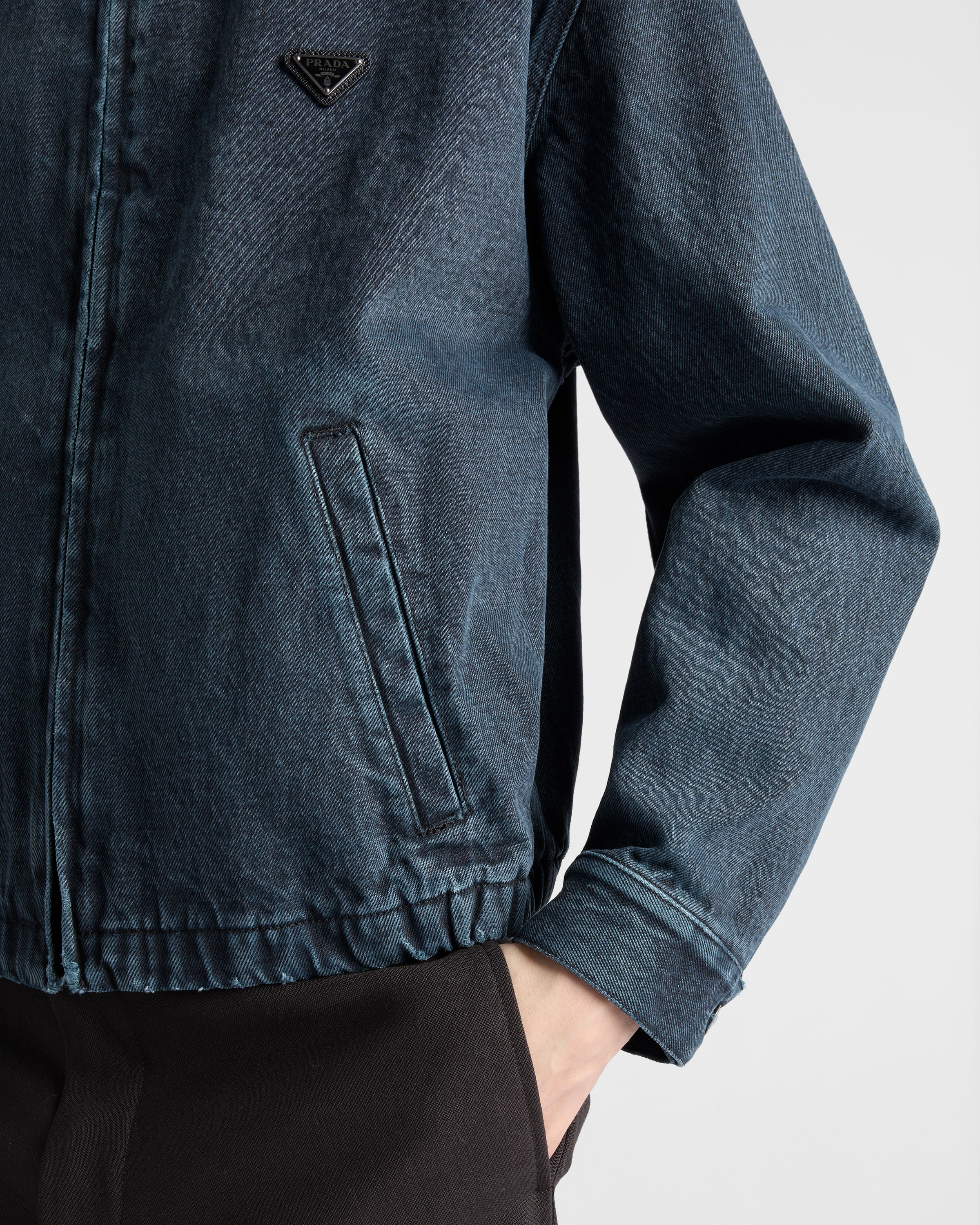 Denim blouson jacket - 6