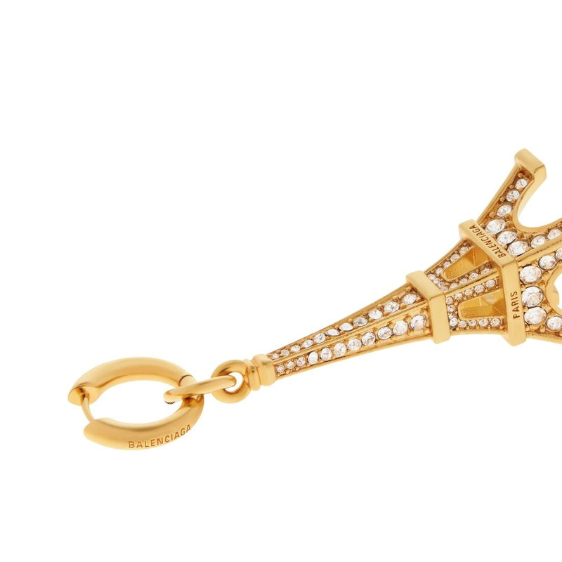 BALENCIAGA Paris Souvenir Eiffel Earrings in Gold outlook