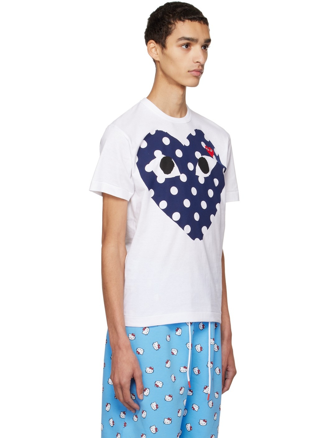 White Polka Dot Heart T-Shirt - 2