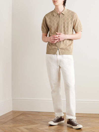 BEAMS PLUS Open-Knit Cotton Shirt outlook