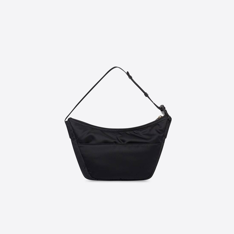 BALENCIAGA Men's Oversized Sling Bag in Black outlook
