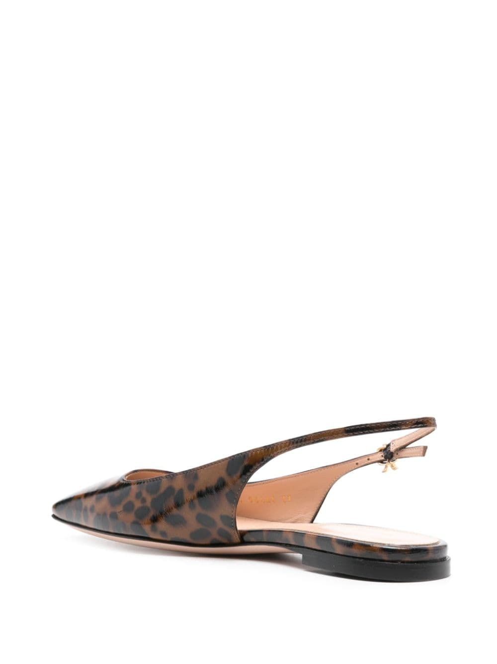 leopard-print ballerina shoes - 3