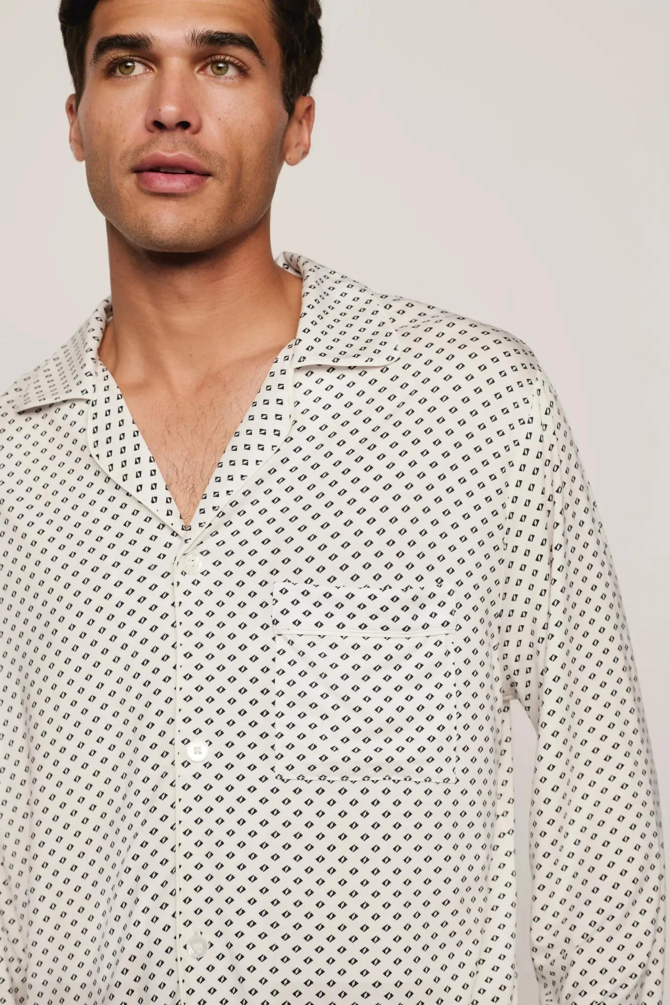 William Printed TENCEL™ Modal Long PJ Set - 1