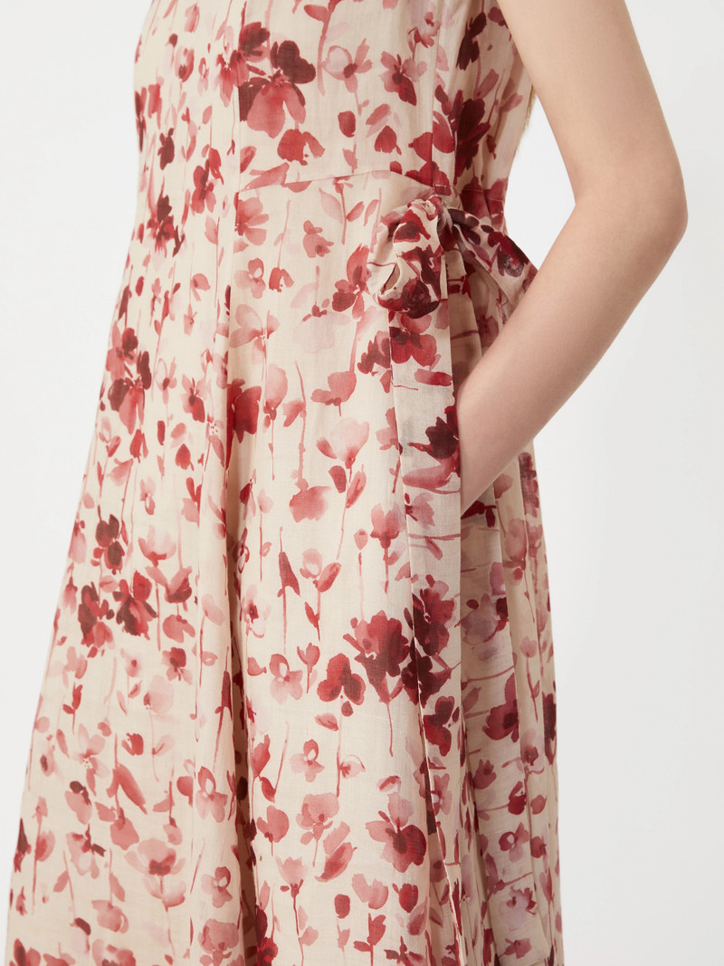ALIBI Printed ramie canvas dress - PINK 5