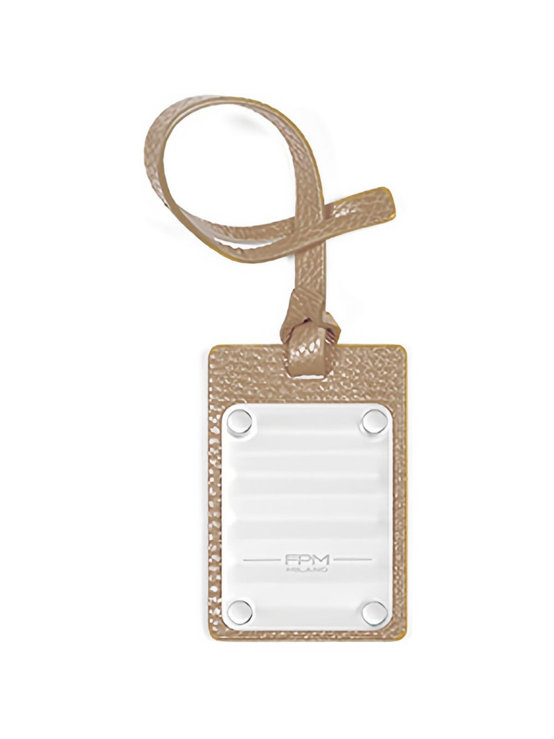 FPM Milano shimmer metal leather address tag outlook