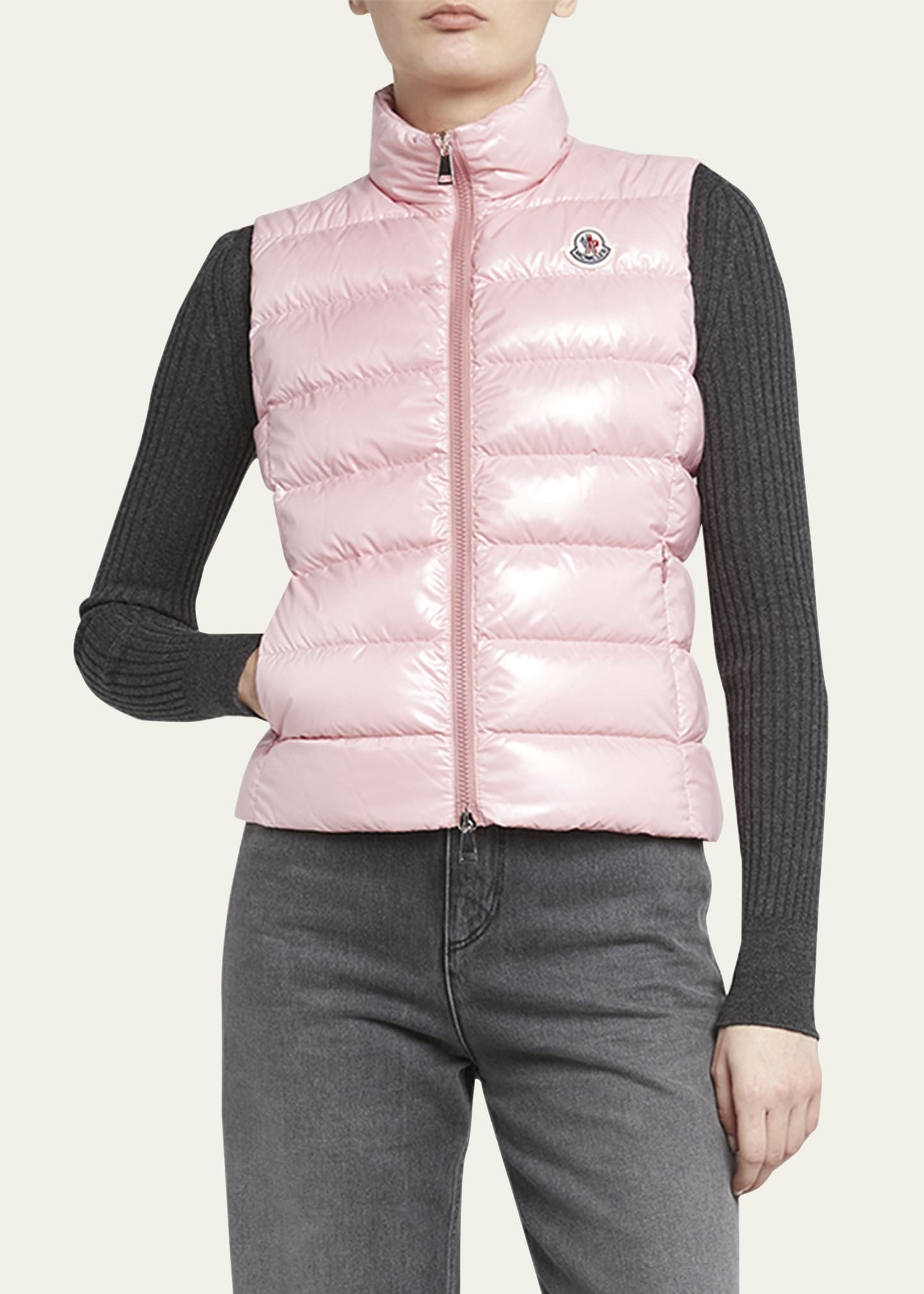 Ghany Shiny Quilted Puffer Vest - 4
