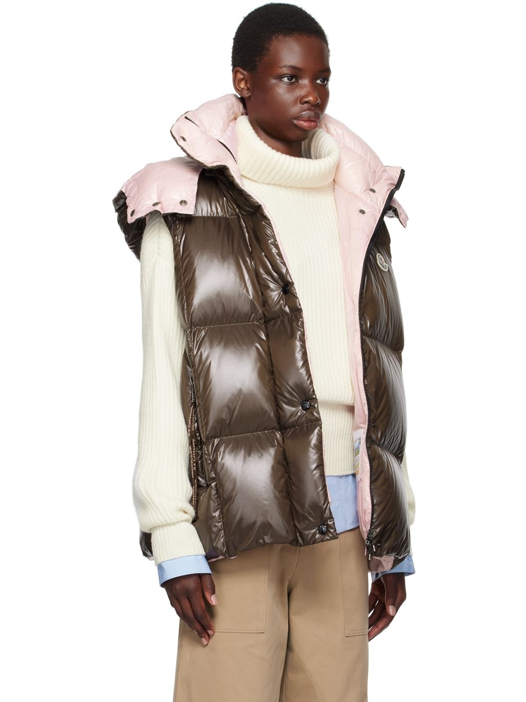 Brown Luzule Down Vest - 2