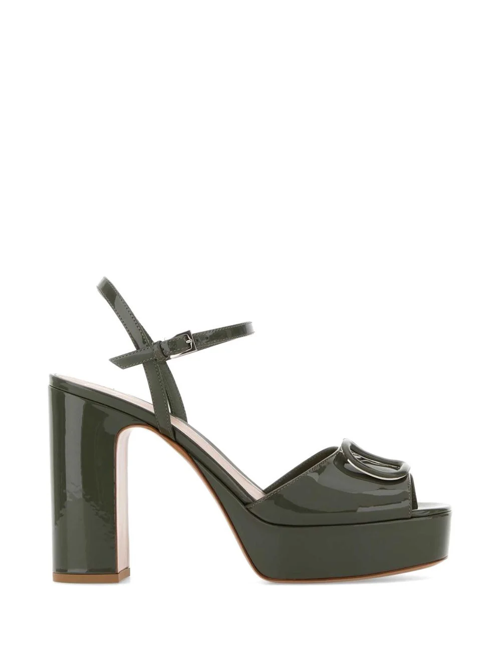 VLogo Signature patent sandals - 1