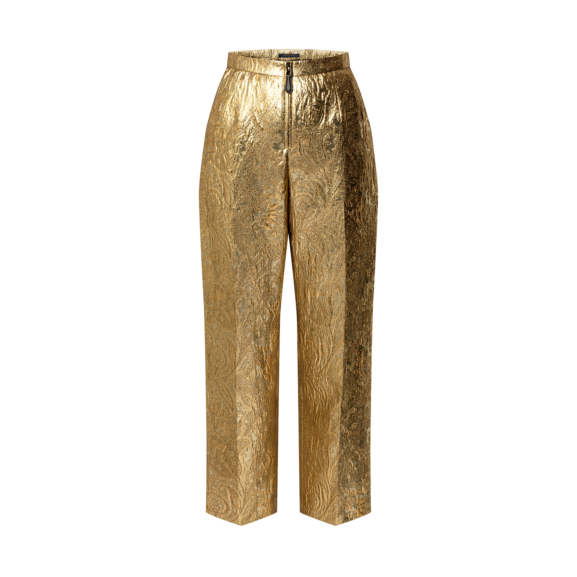 Floral Jacquard Pants - 1
