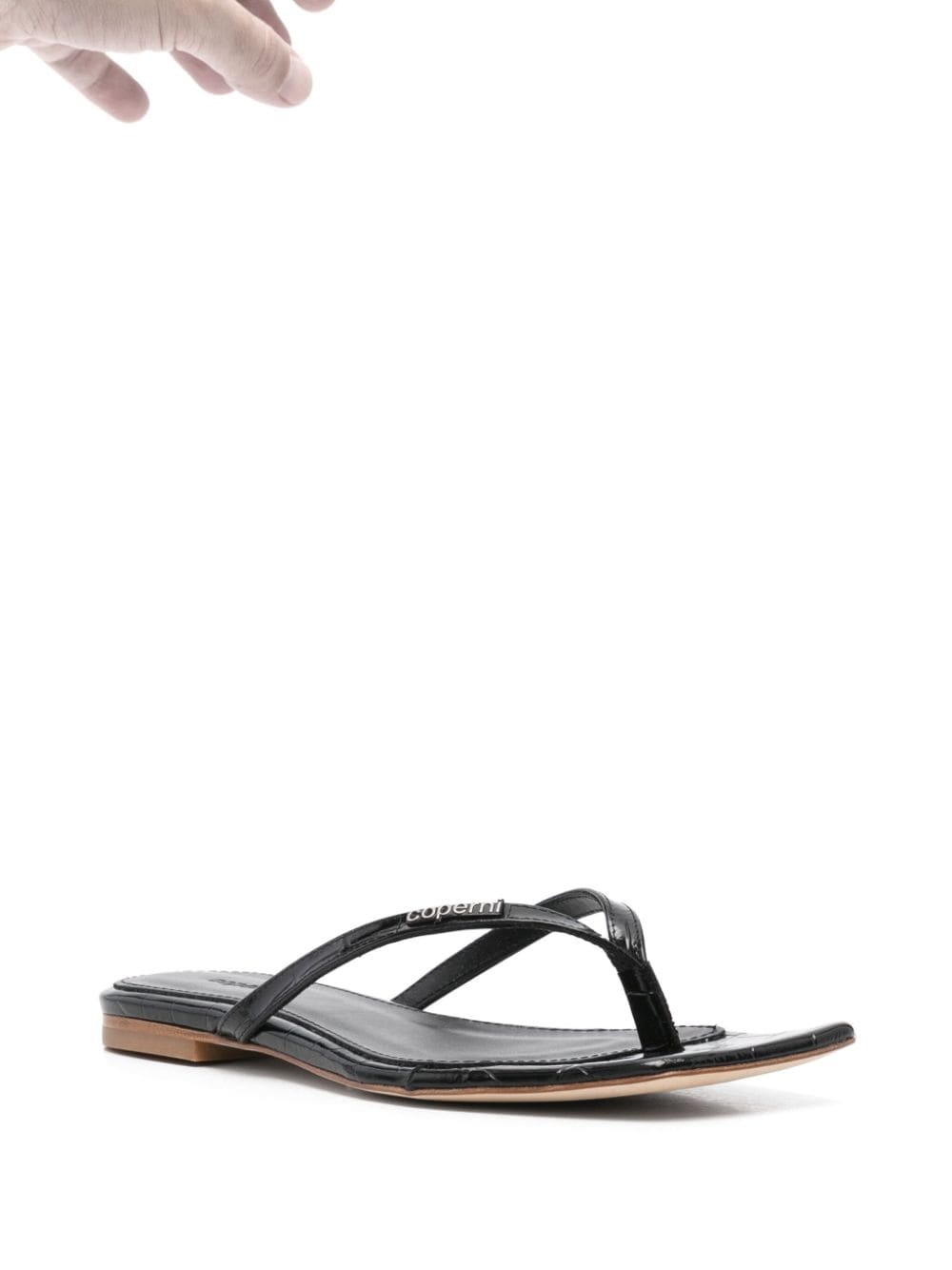 Croco Slanted flip-flops - 2