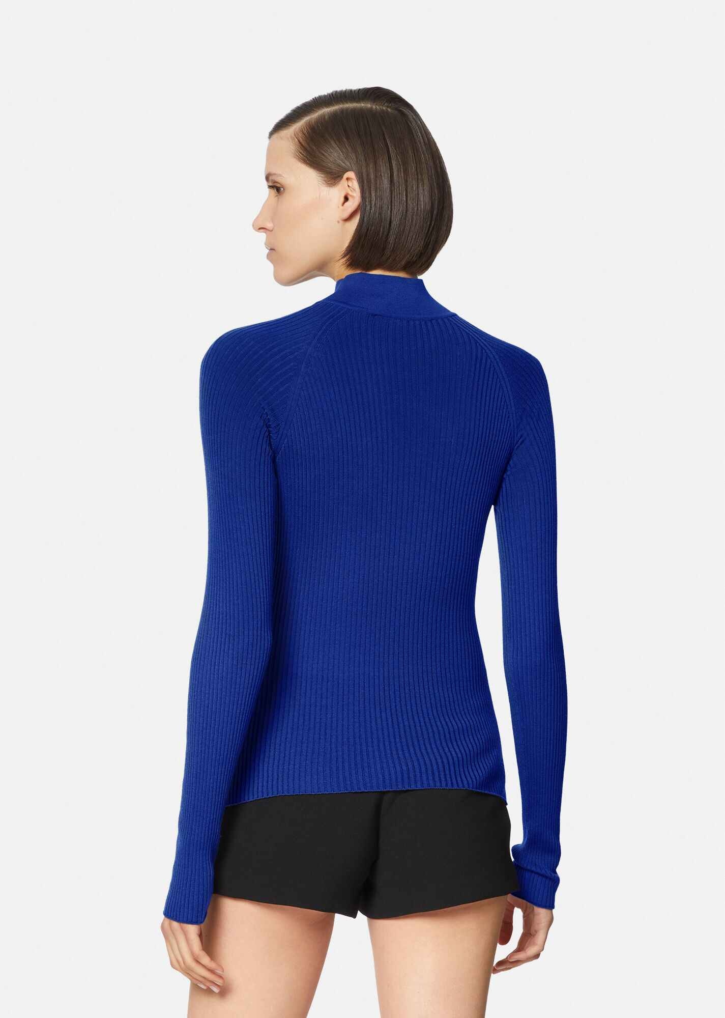 La Greca Accent Wool Sweater - 3