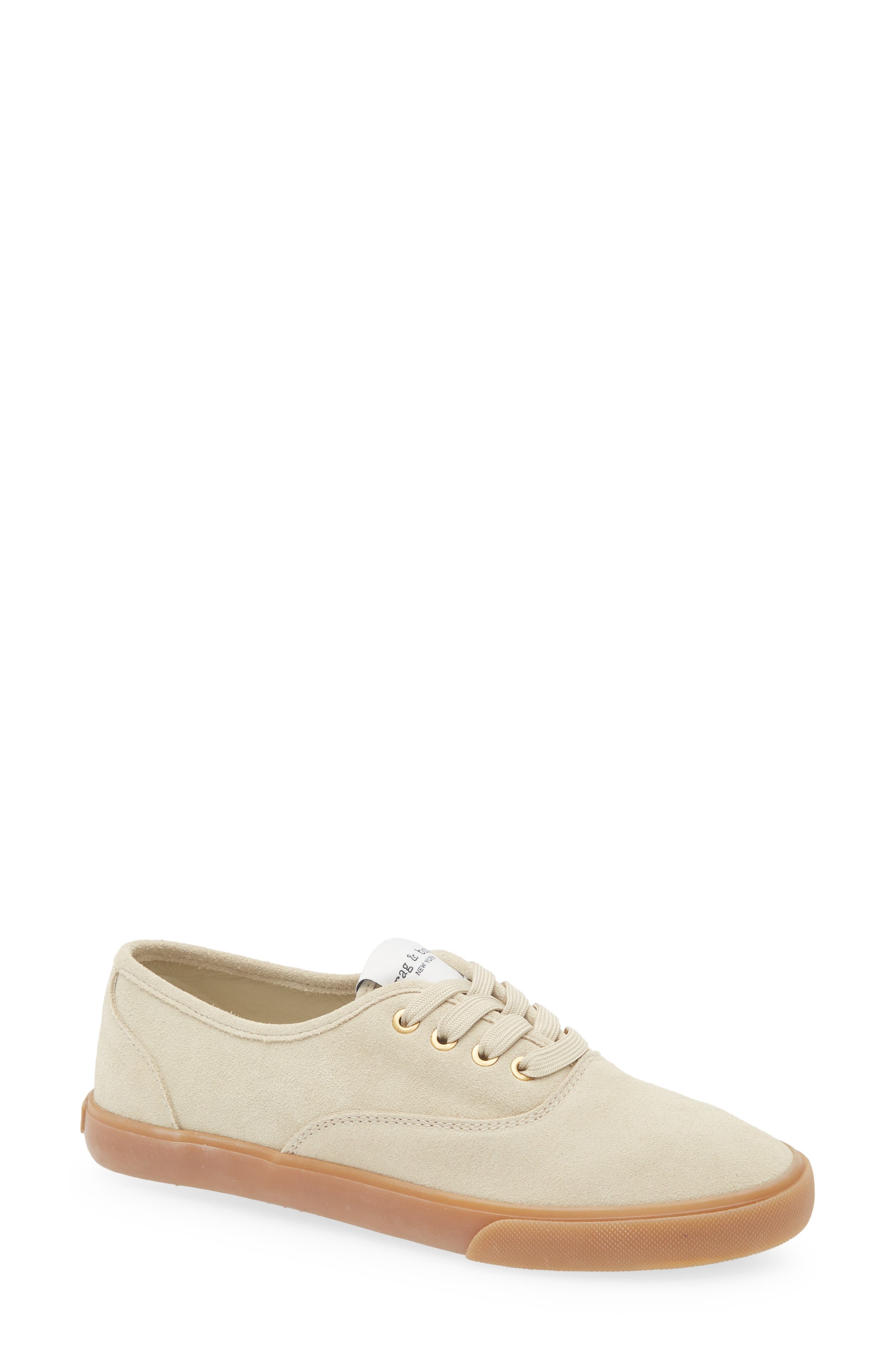 rag & bone Billie Sneaker in Macdamia Suede at Nordstrom - 1