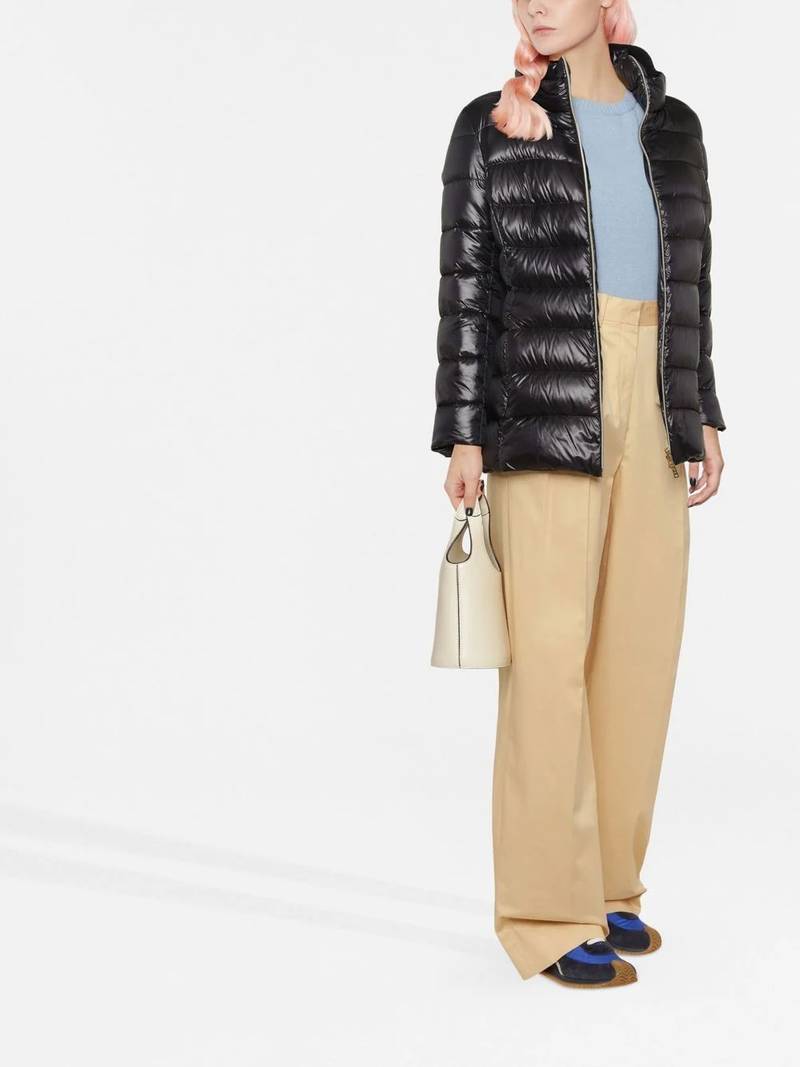 Herno zip-up padded short jacket outlook