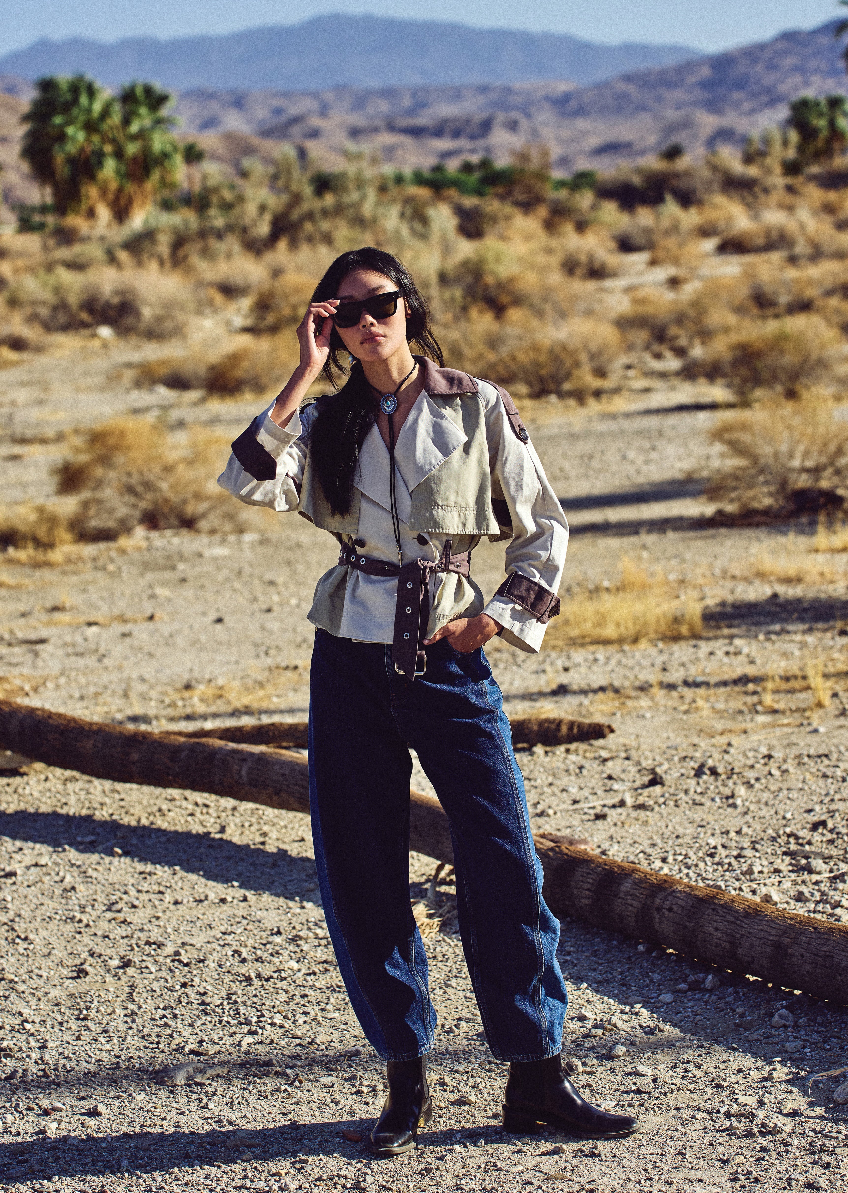 INES CROPPED TRENCH JACKET - 2