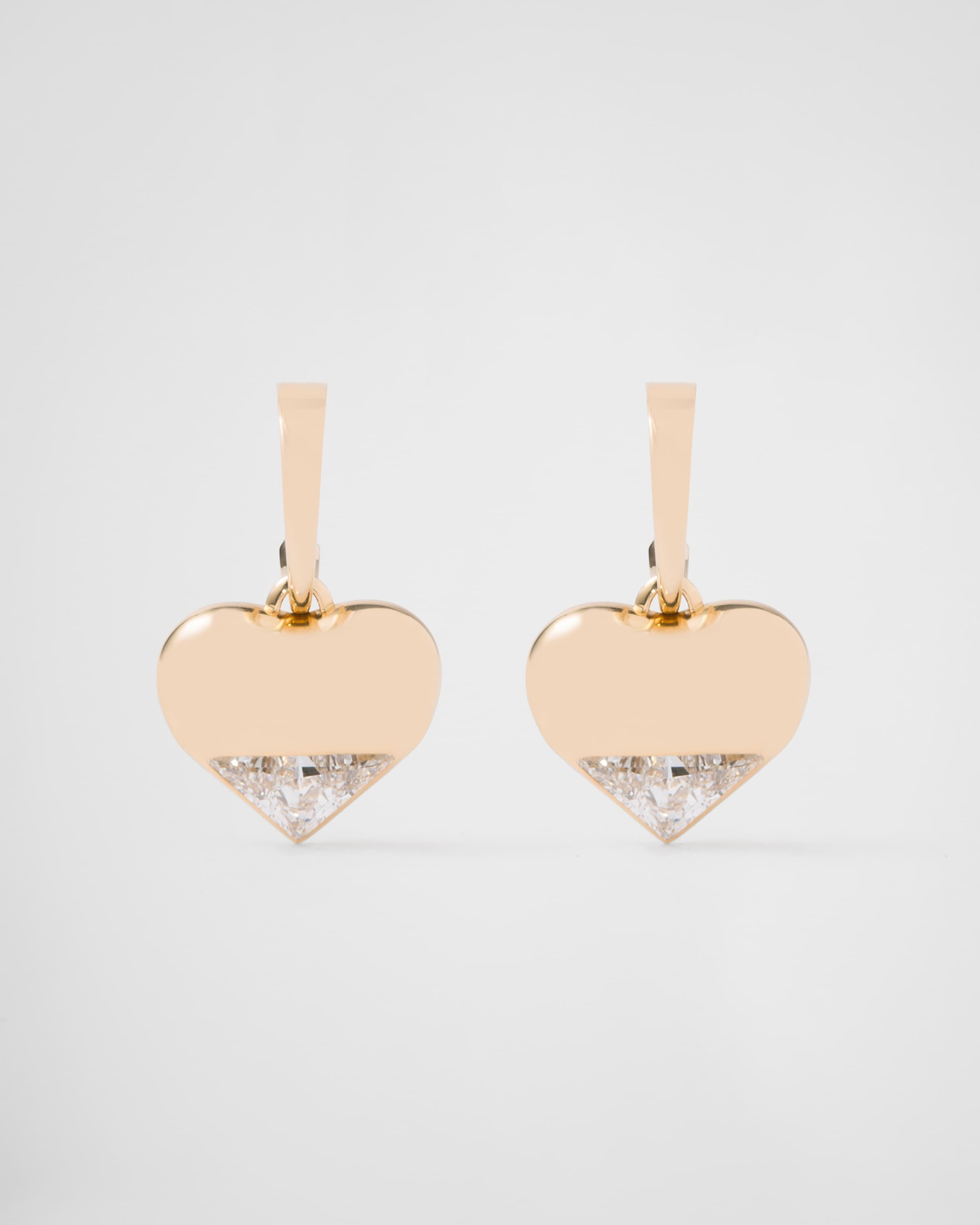 Eternal Gold pendant earrings in yellow gold and laboratory-grown diamonds - 1
