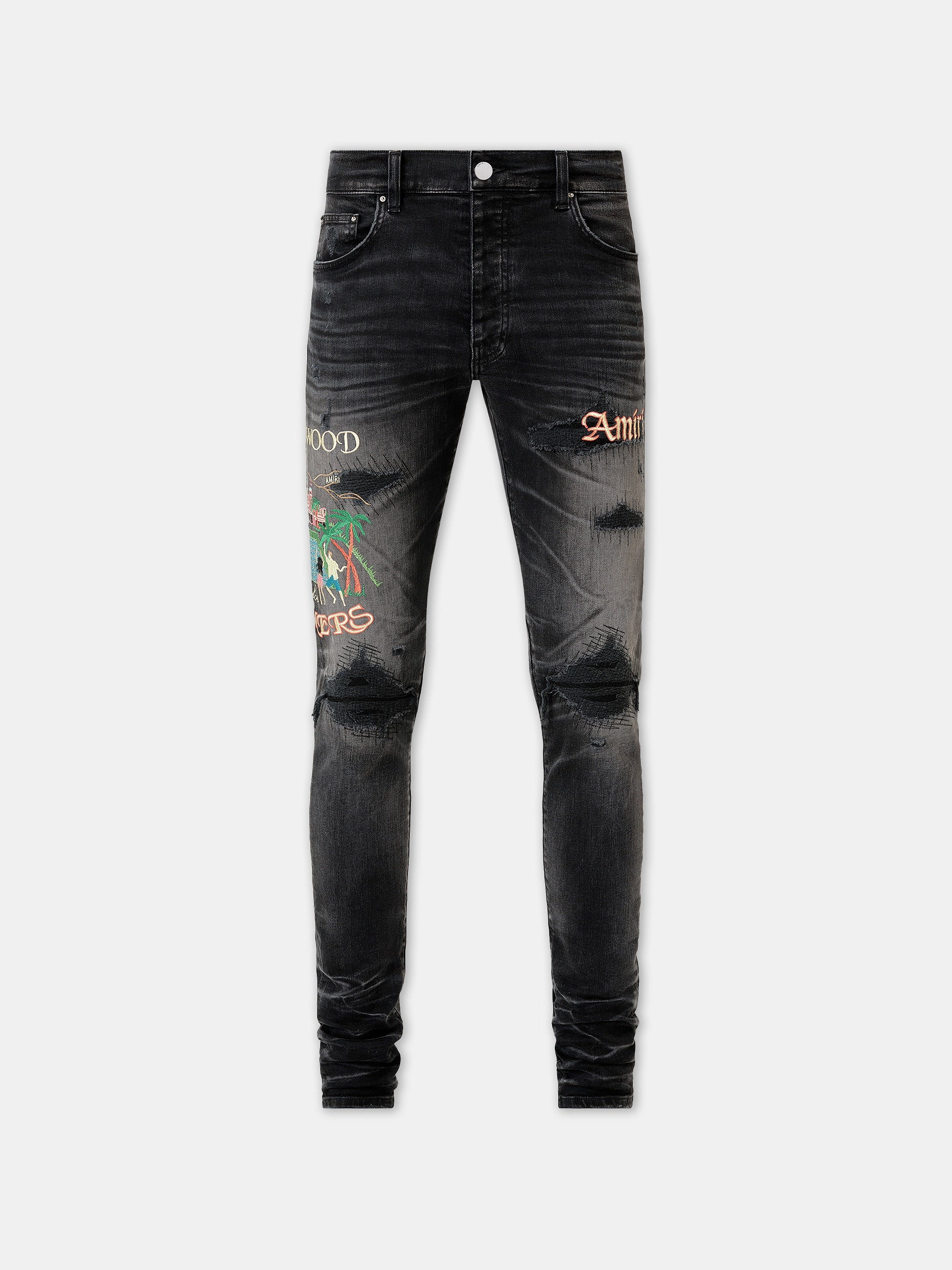 EMBROIDERED SINNERS SKINNY JEAN - 1
